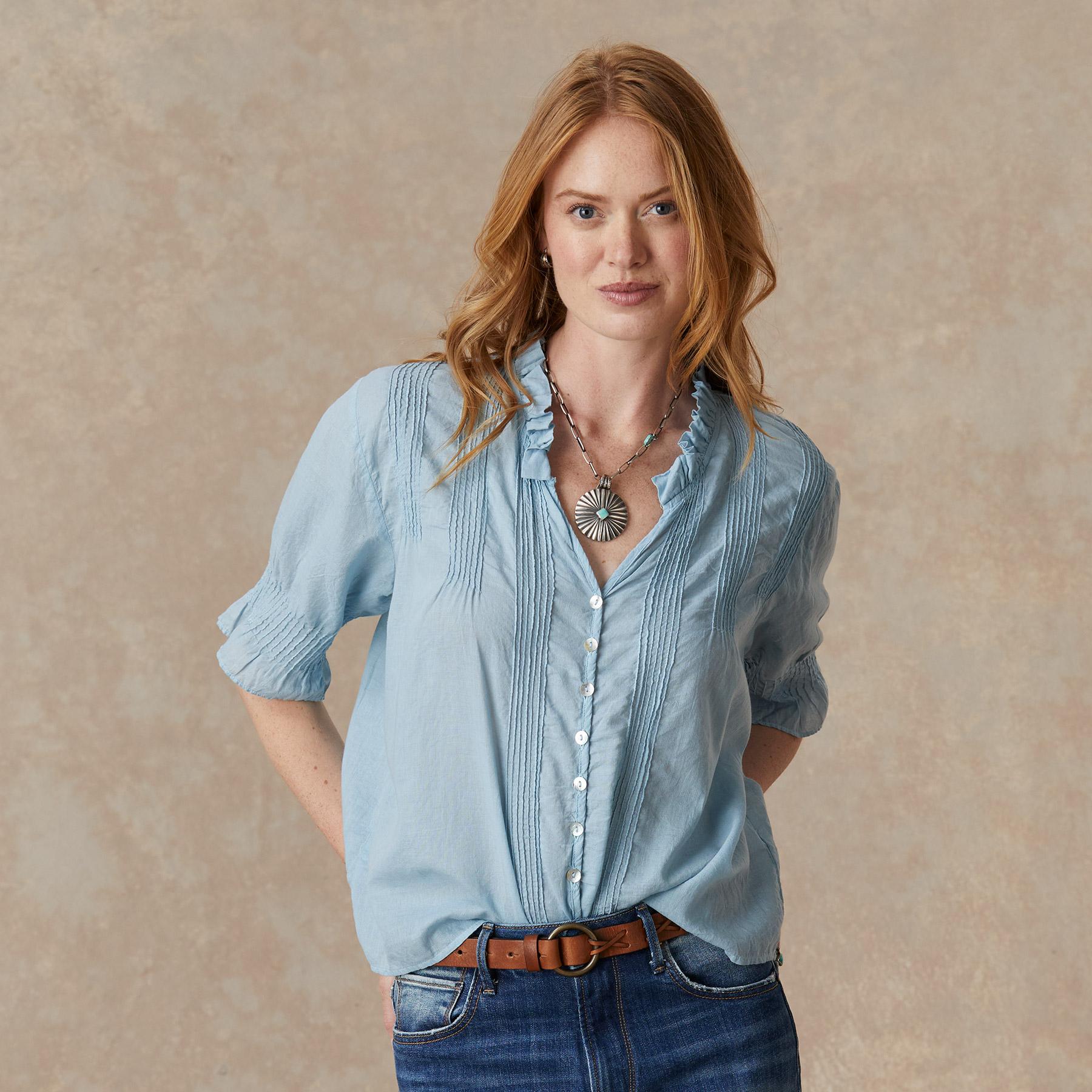 Sofia Pintuck Shirt | Sundance Outlet