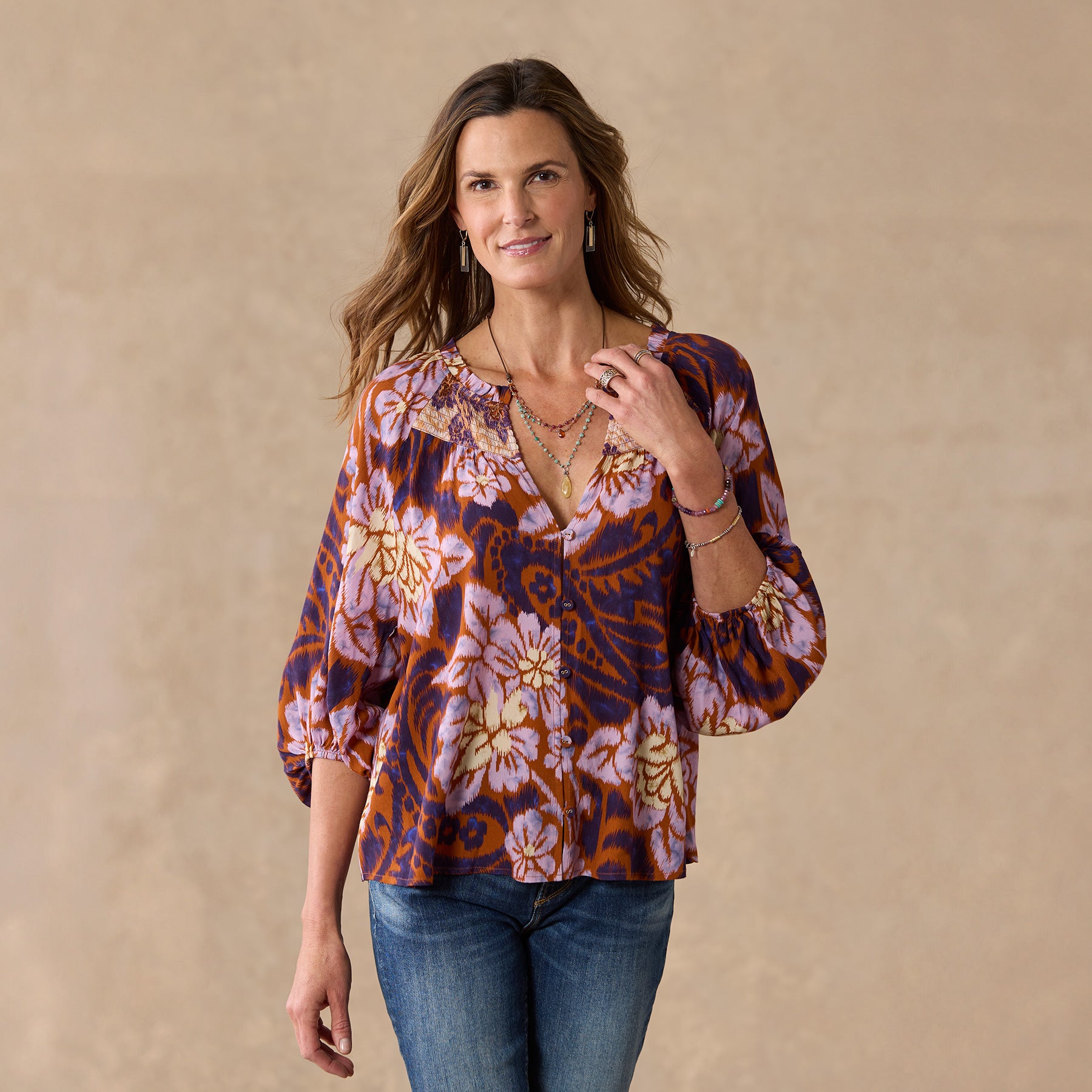 Tonya Tapestry Top | Sundance Outlet