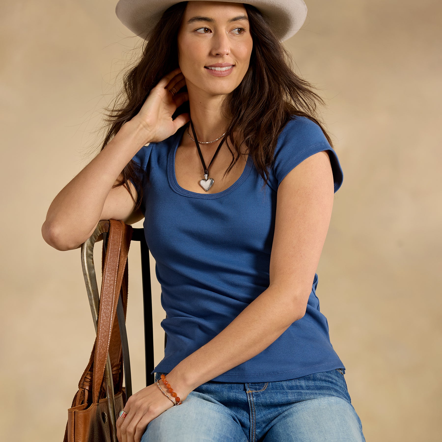Morena Ribbed Tee