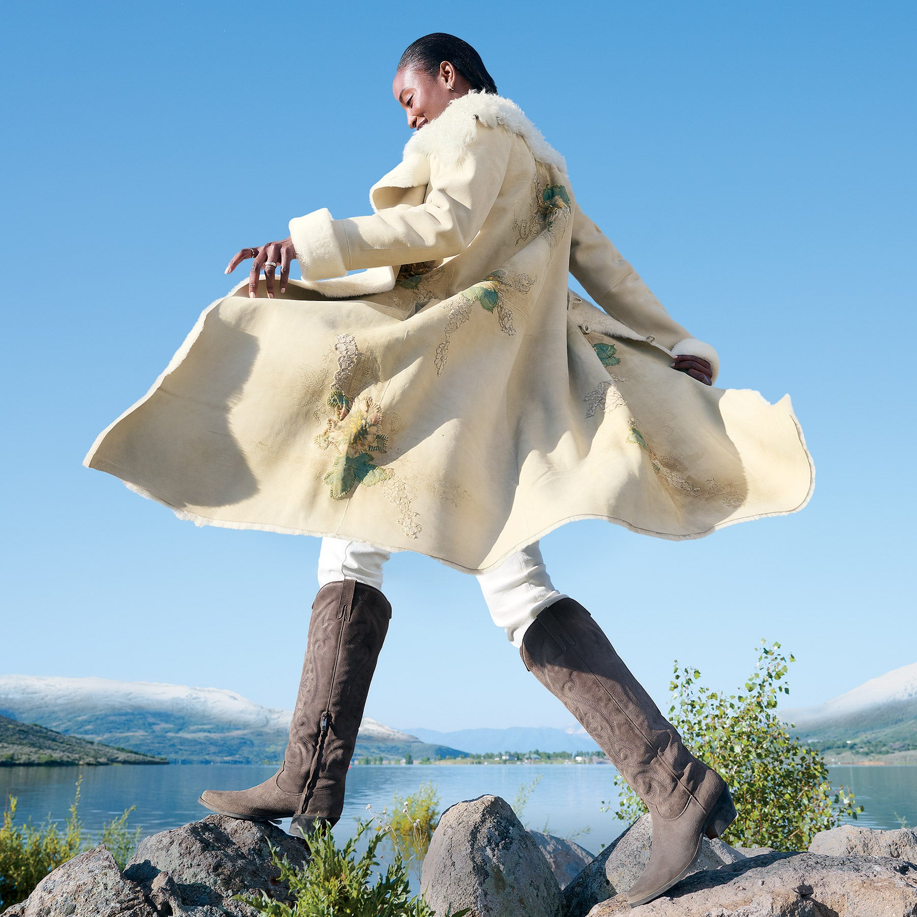 Ice Queen Shearling Coat - Sundance Catalog