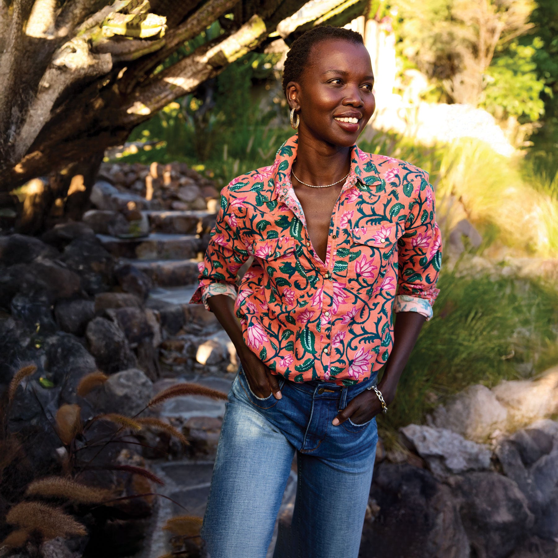 Willow Linen Floral Shirt, Petite | Sundance Outlet