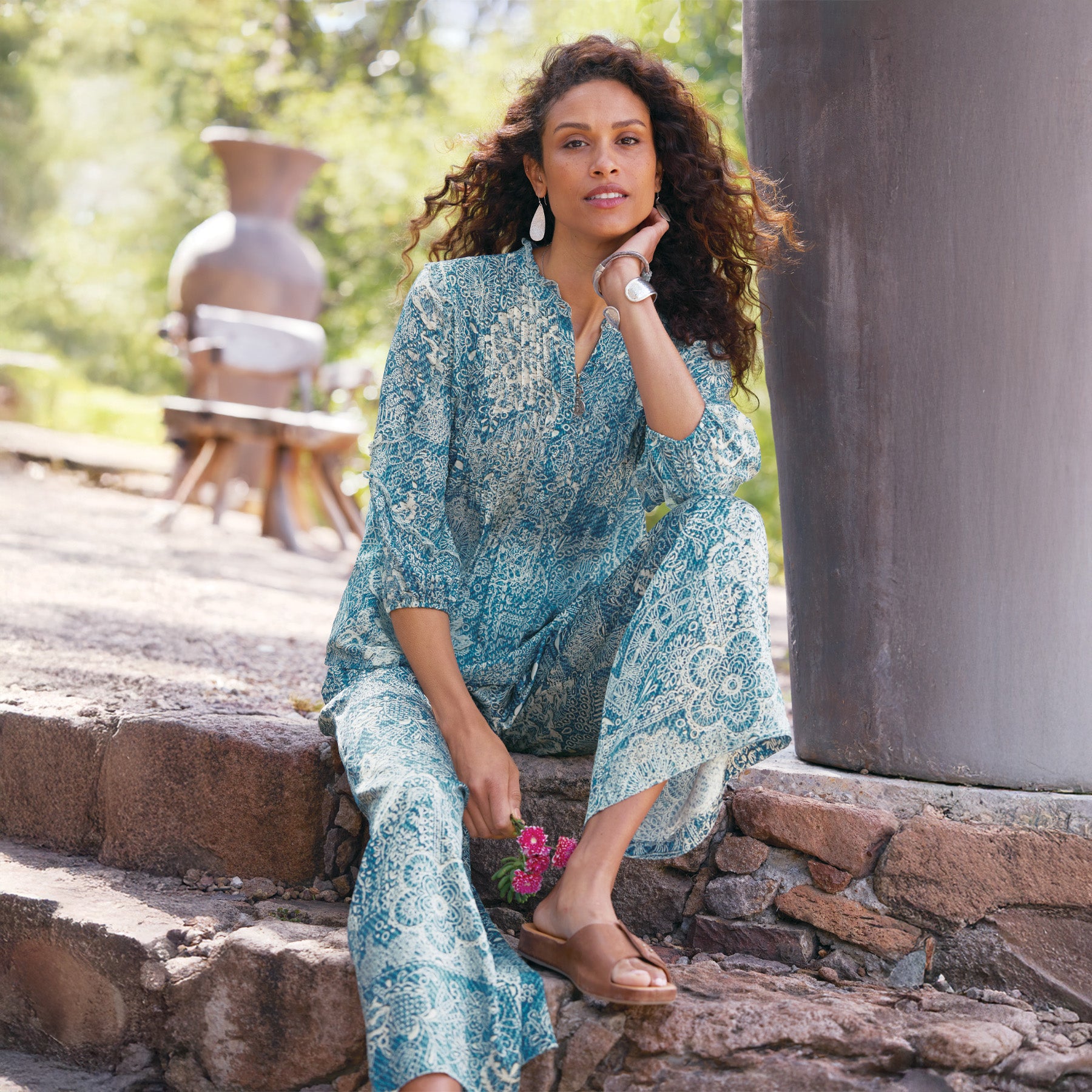 Zeeland Printed Blouse | Sundance Outlet