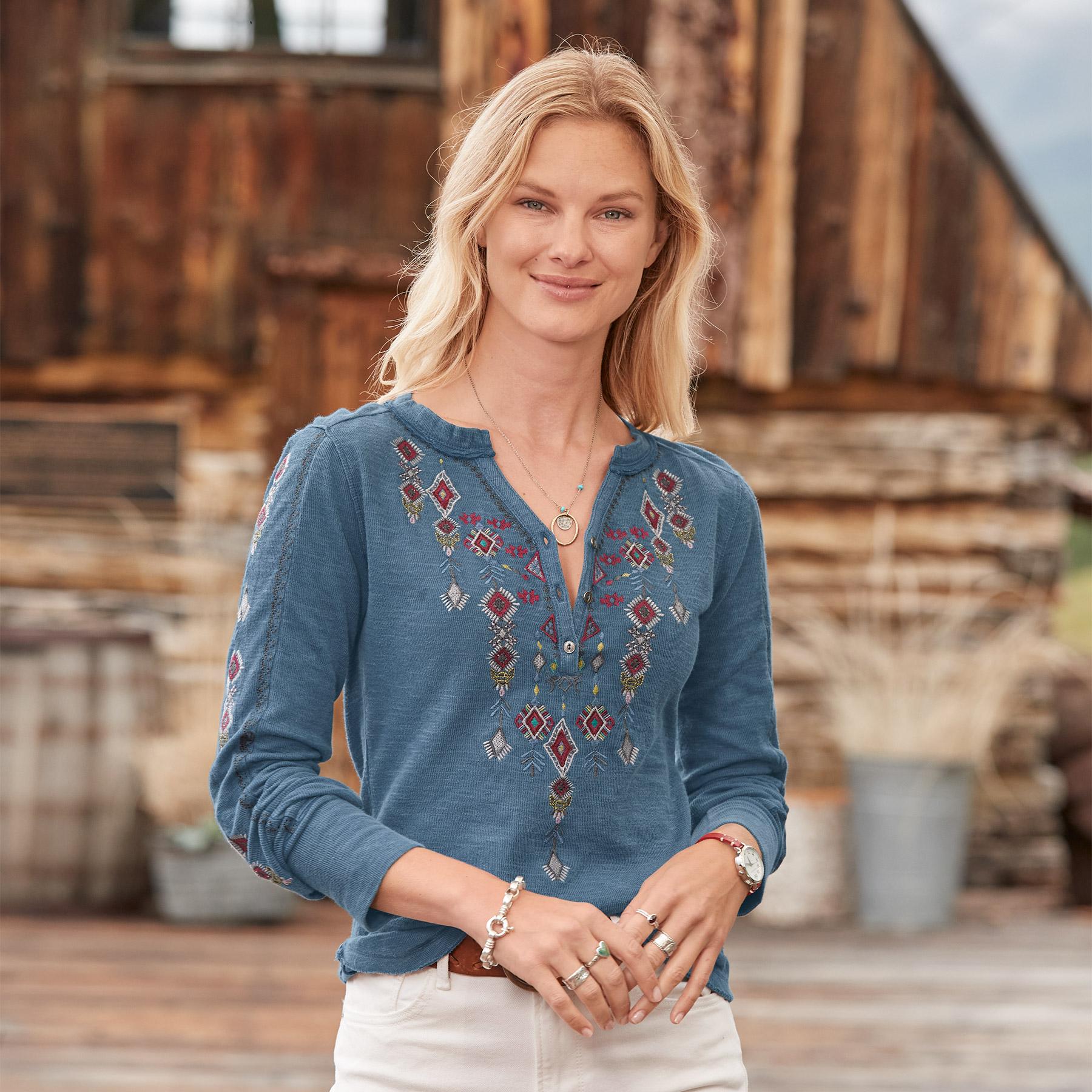 Willow Geo Henley | Sundance Outlet