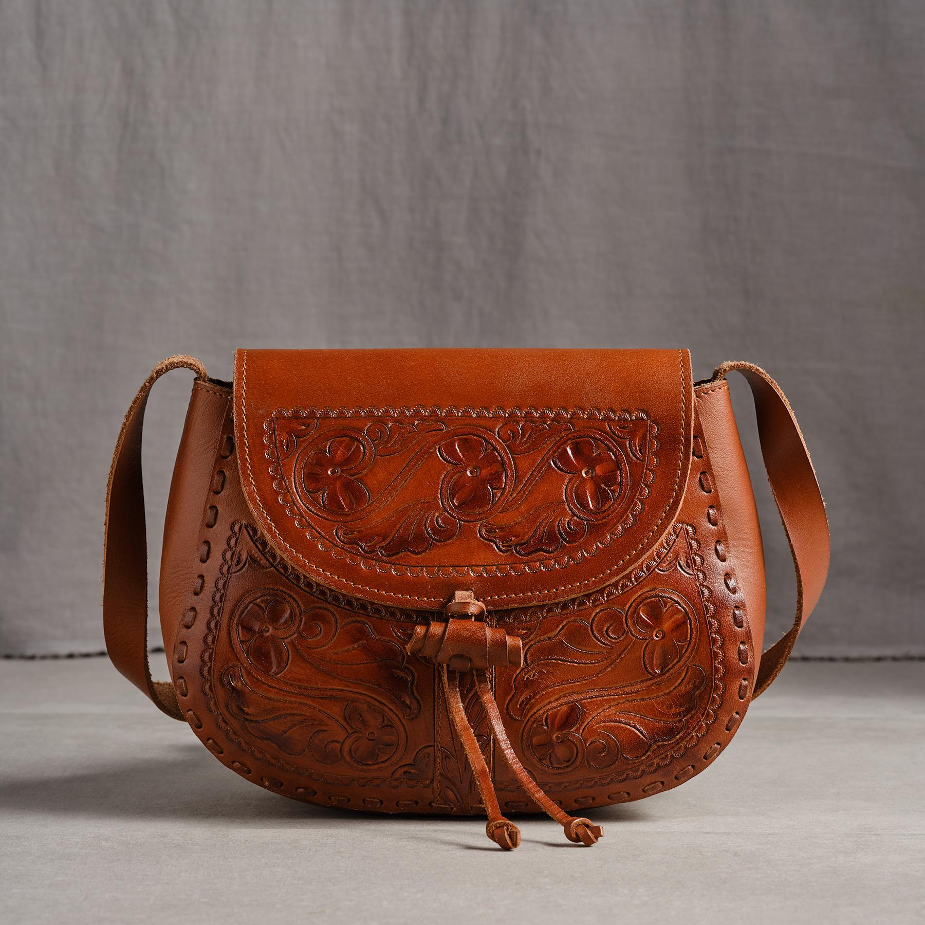Tooled Garden Saddle Bag | Sundance Outlet