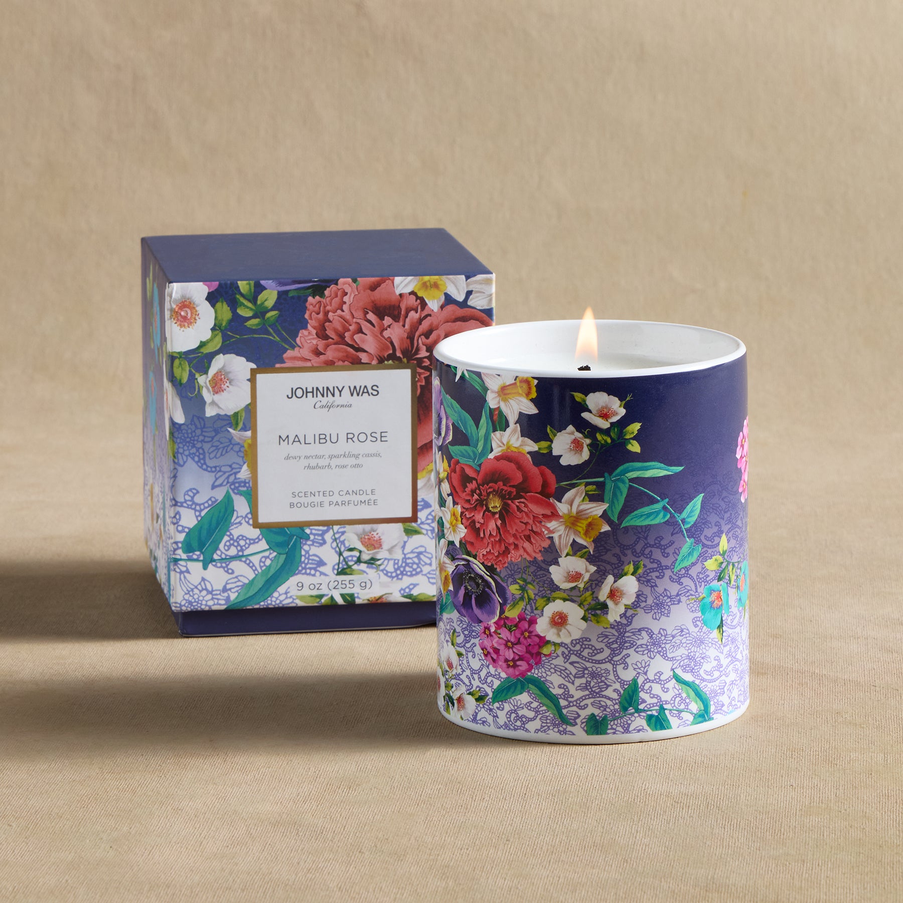 Scented Malibu Rose Candles