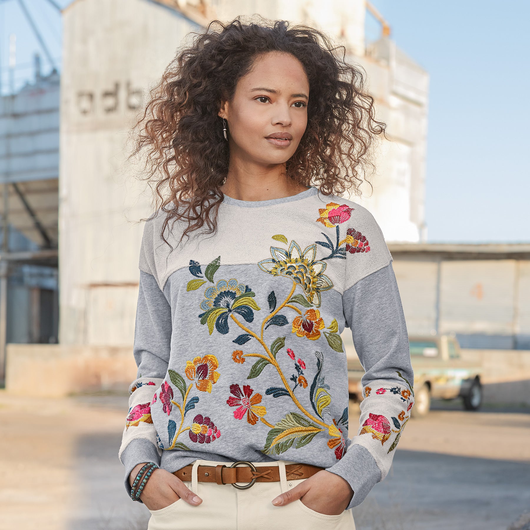 Vanessa Relaxed Sweatshirt, Petite | Sundance Outlet