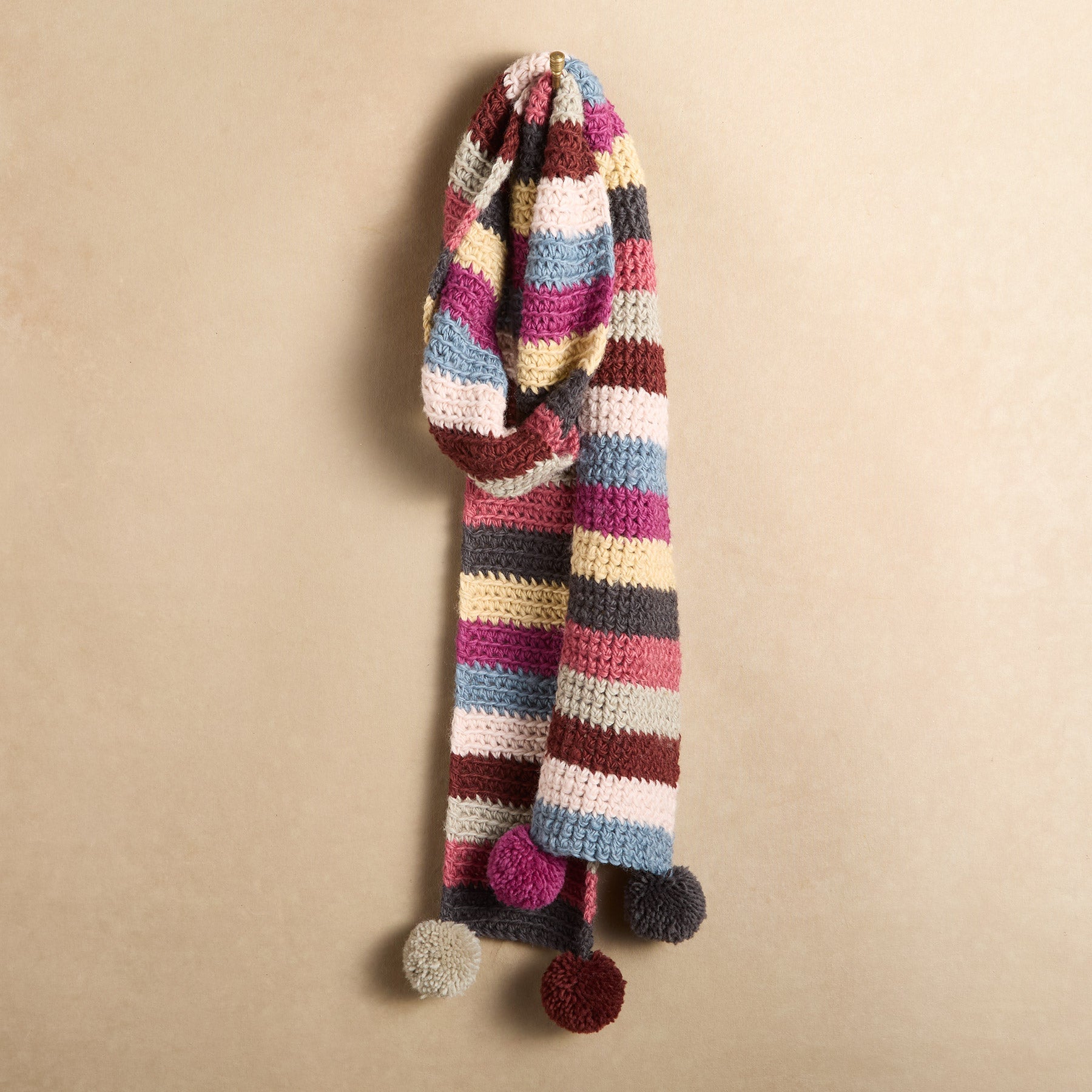Double Pom Scarf