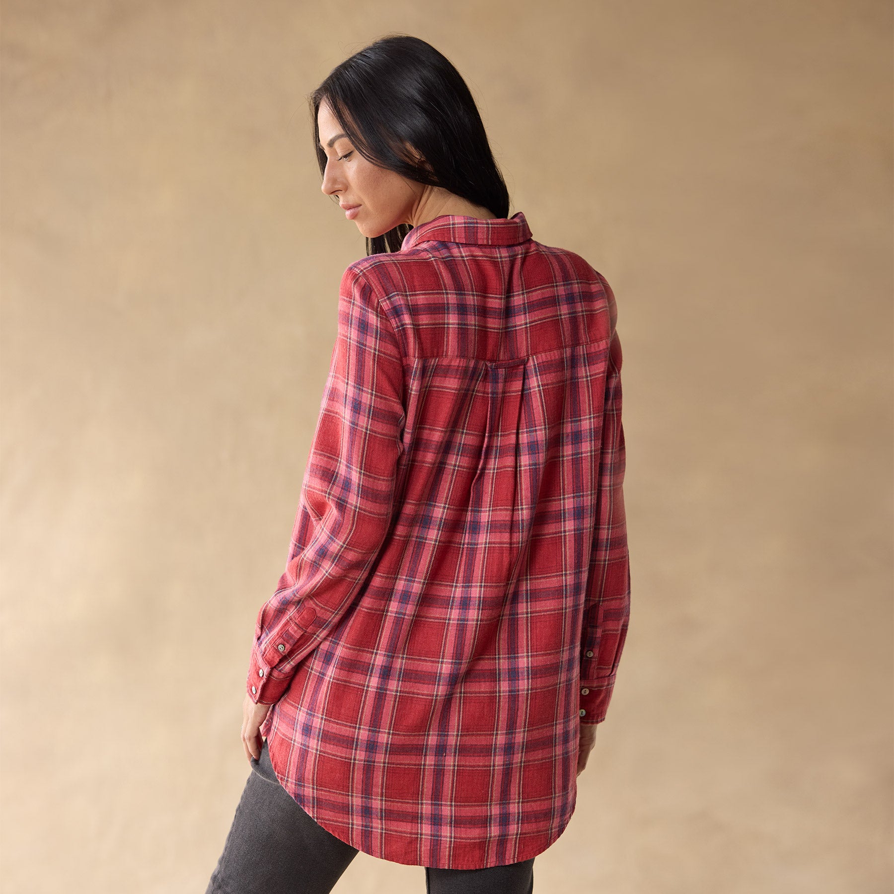 Amadi Plaid Tunic, Petite
