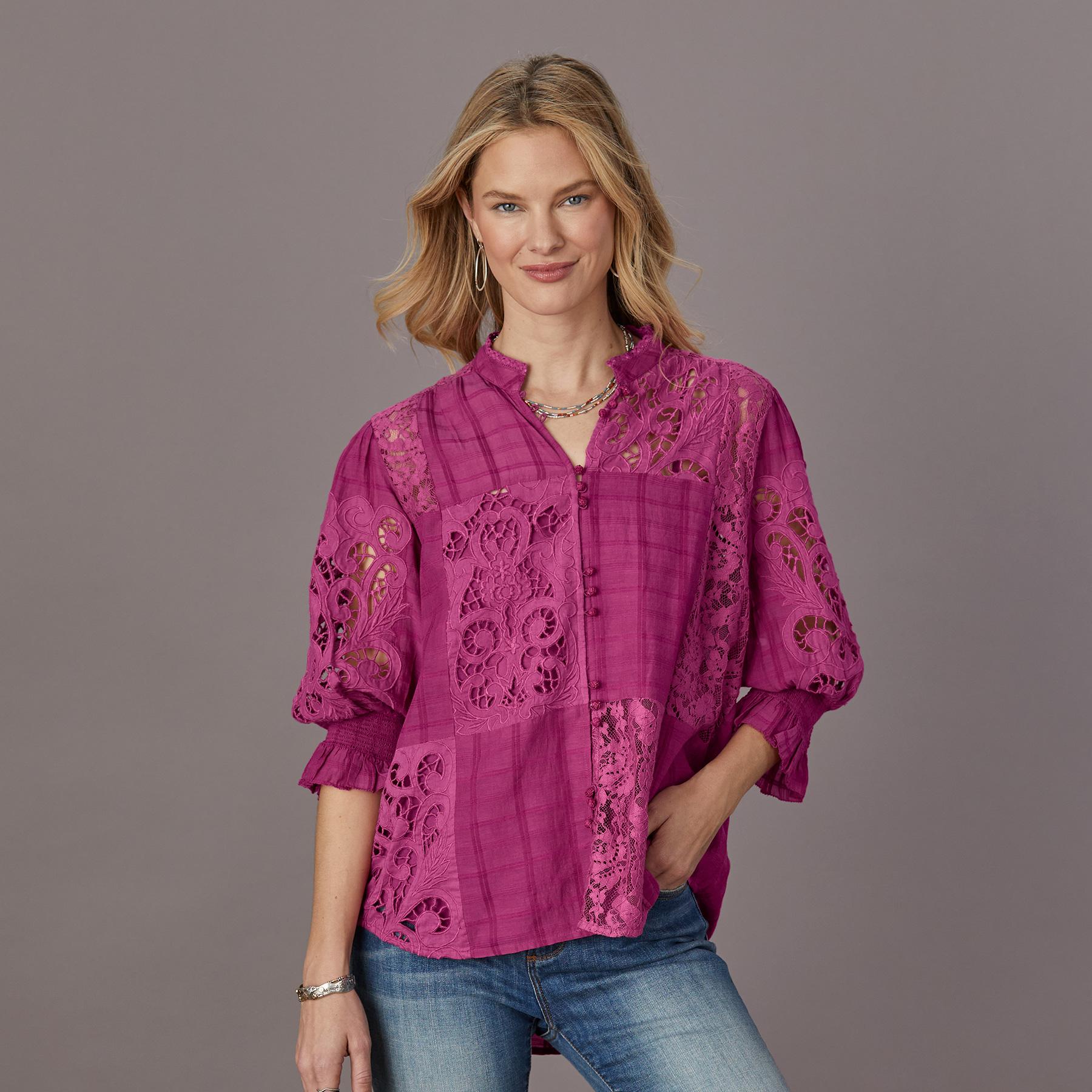 Garbo Lace Top, Petite