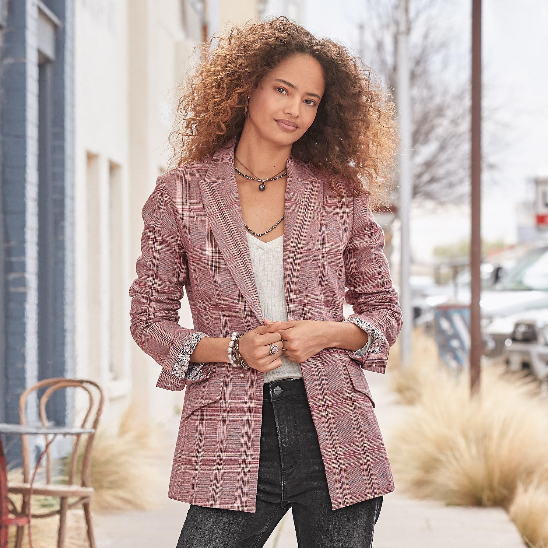 Whitman Plaid Blazer, Petite | Sundance Outlet