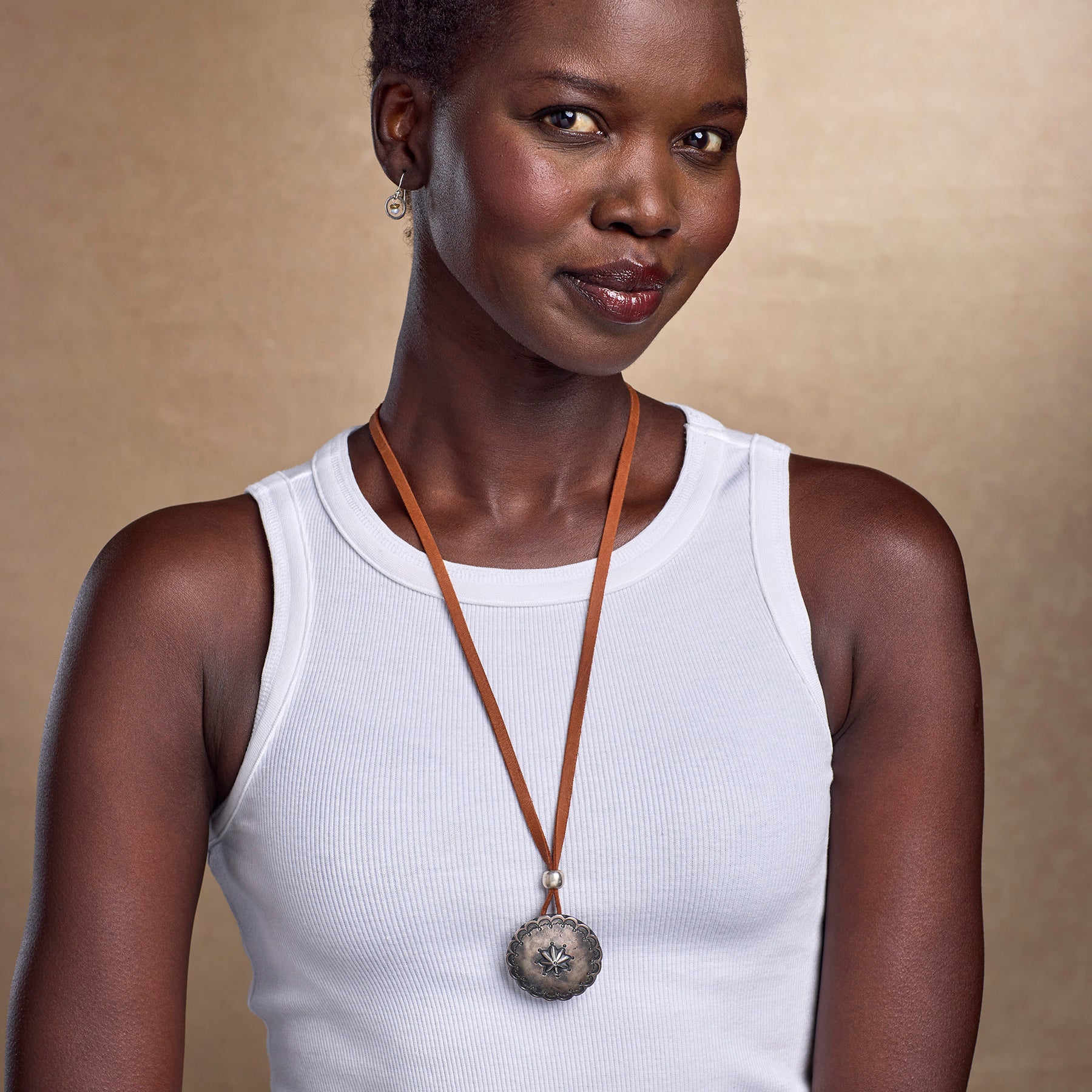 Guajillo Concho Necklace - Sundance Catalog