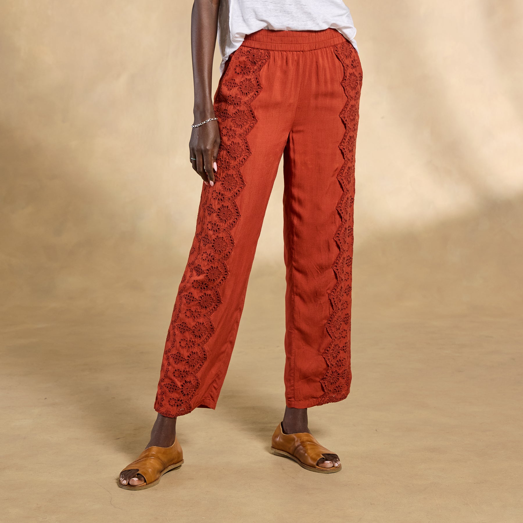 Suvi Eyelet Pants | Sundance Outlet
