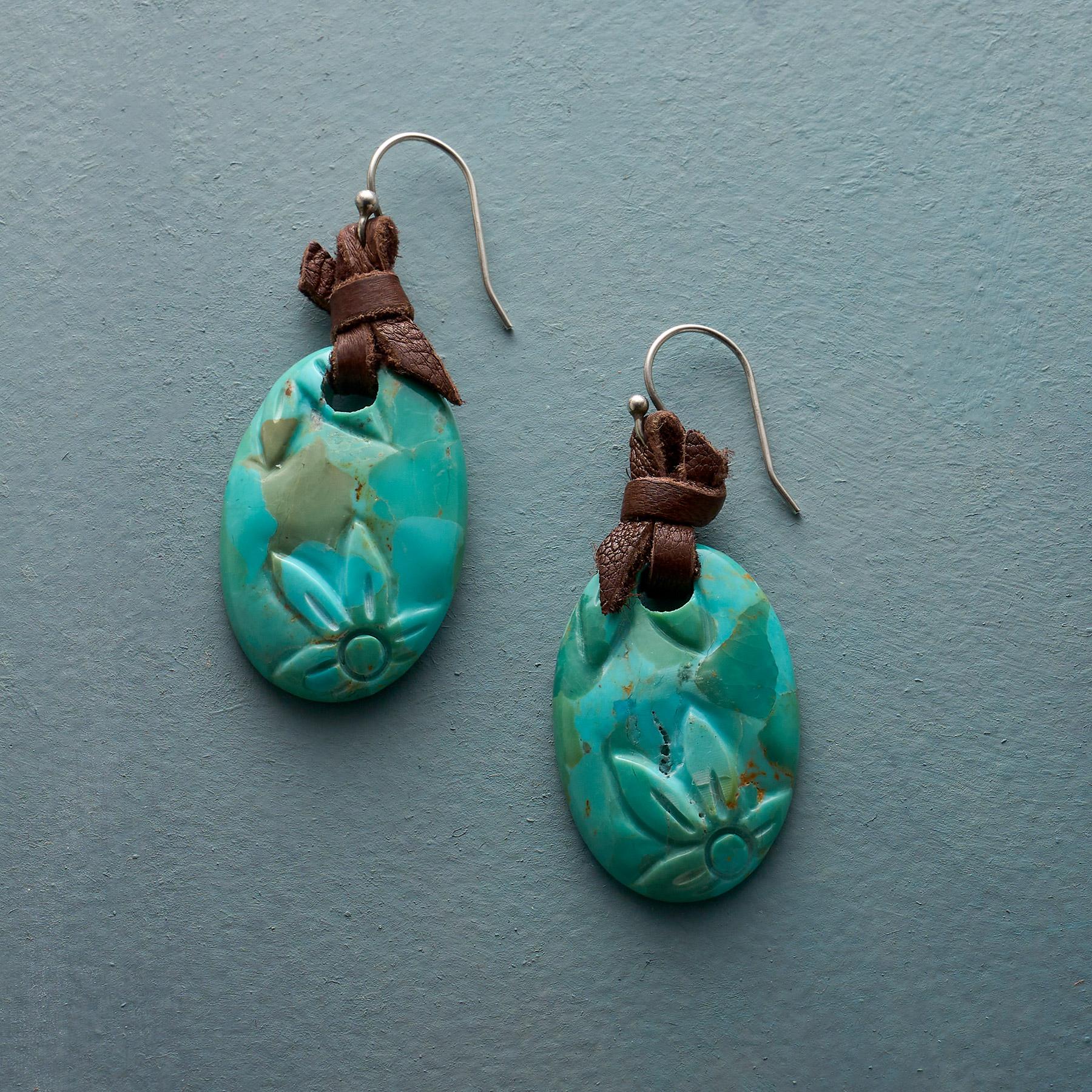 Turquoise Cartouche Earrings | Sundance Outlet