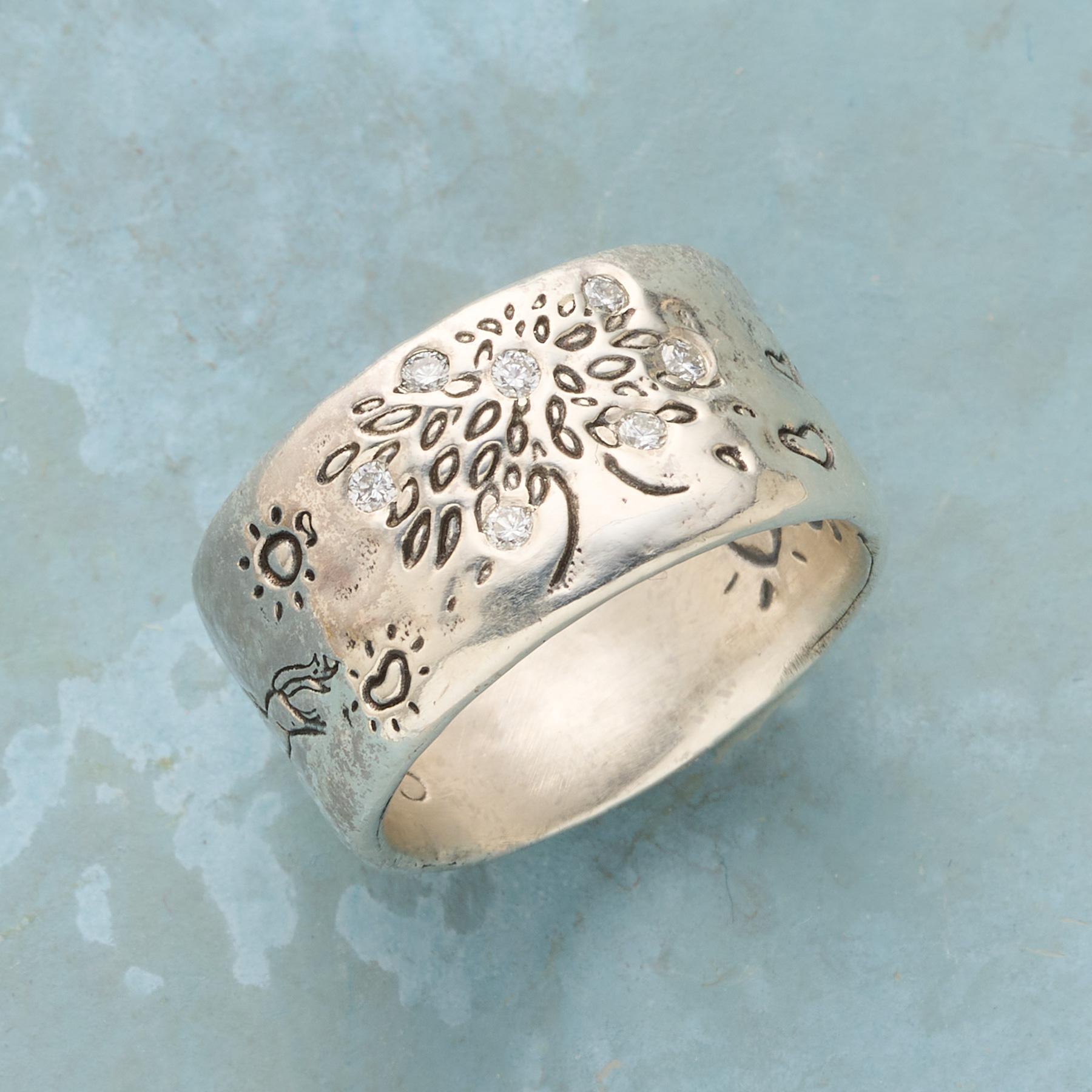 Dappled Forest Ring, Sterling - Sundance Catalog