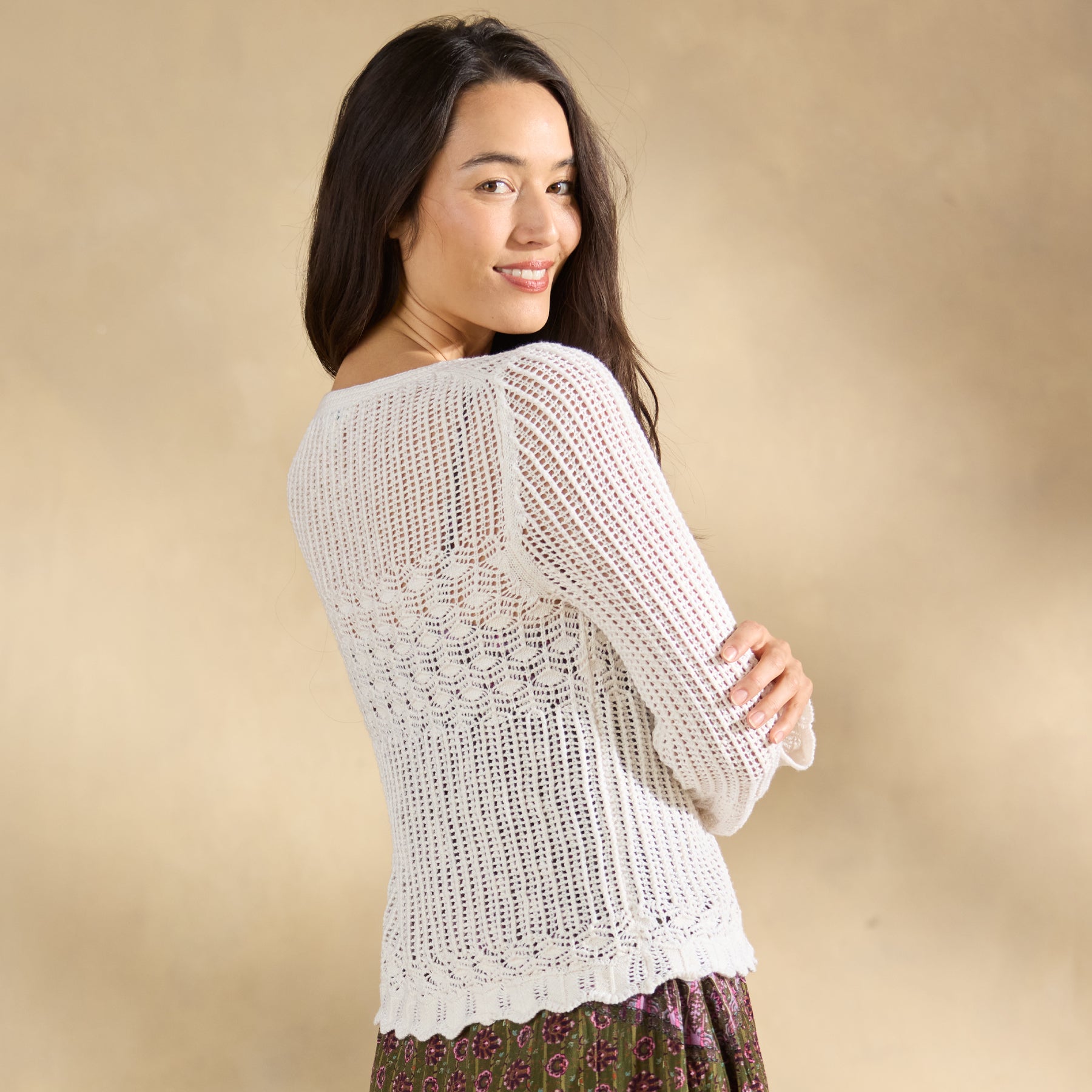 Cassatt Pointelle Cardigan, Petite