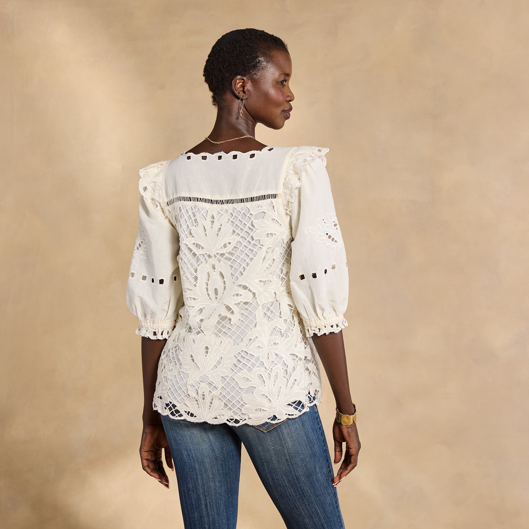 Altai Gatherings Eyelet Top