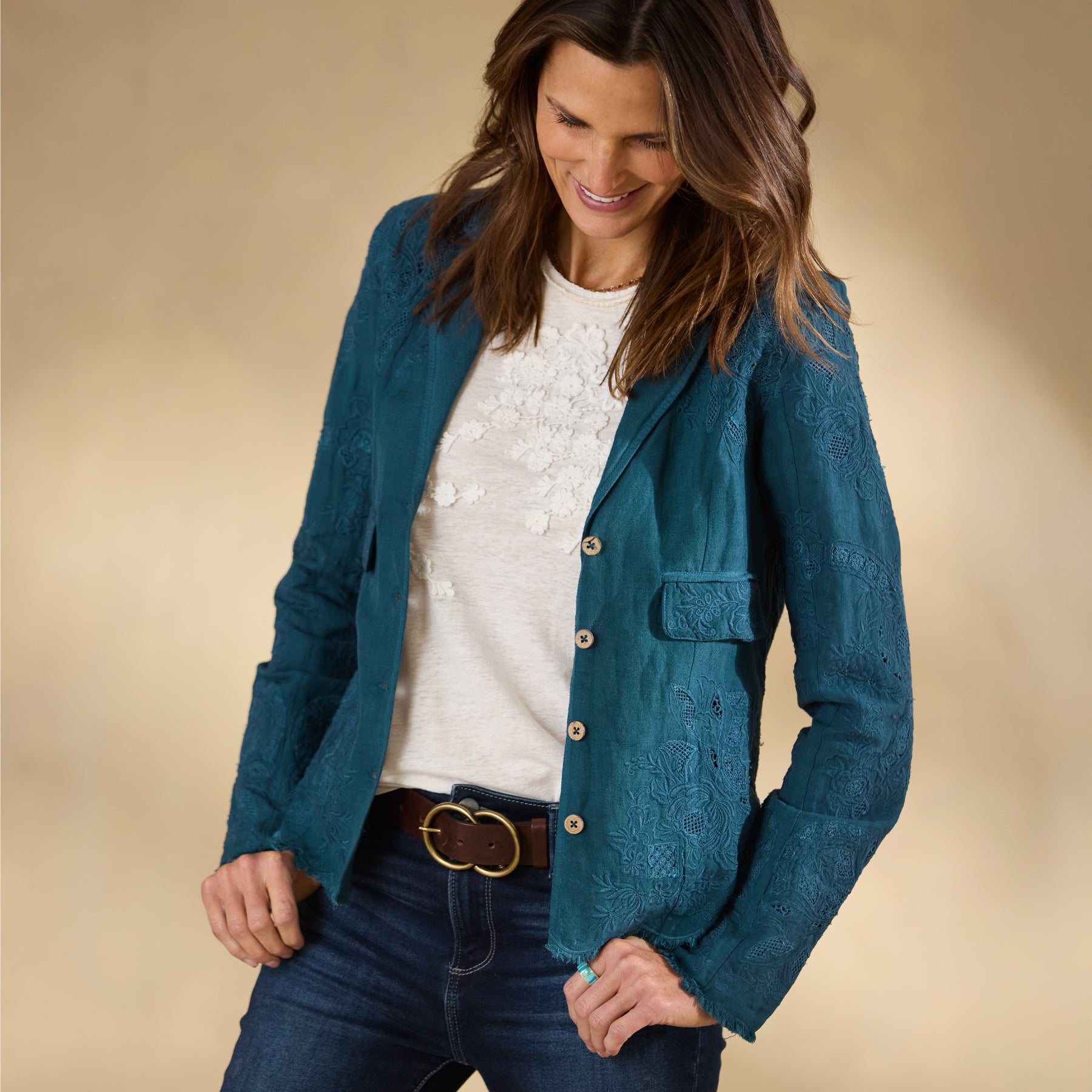 Teresa Lace Jacket, Petite | Sundance Outlet