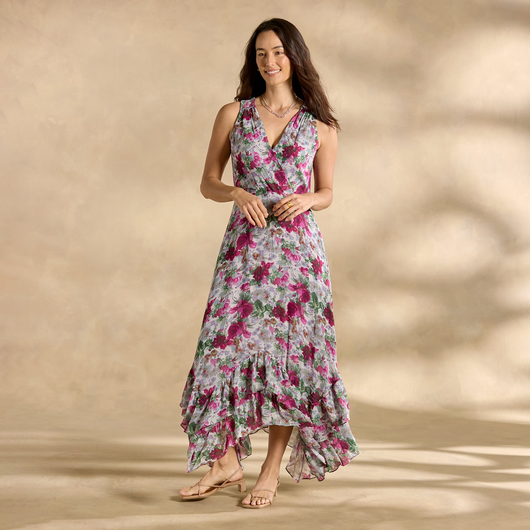 Champs de Fleur Printed Dress, Petite - Sundance Catalog
