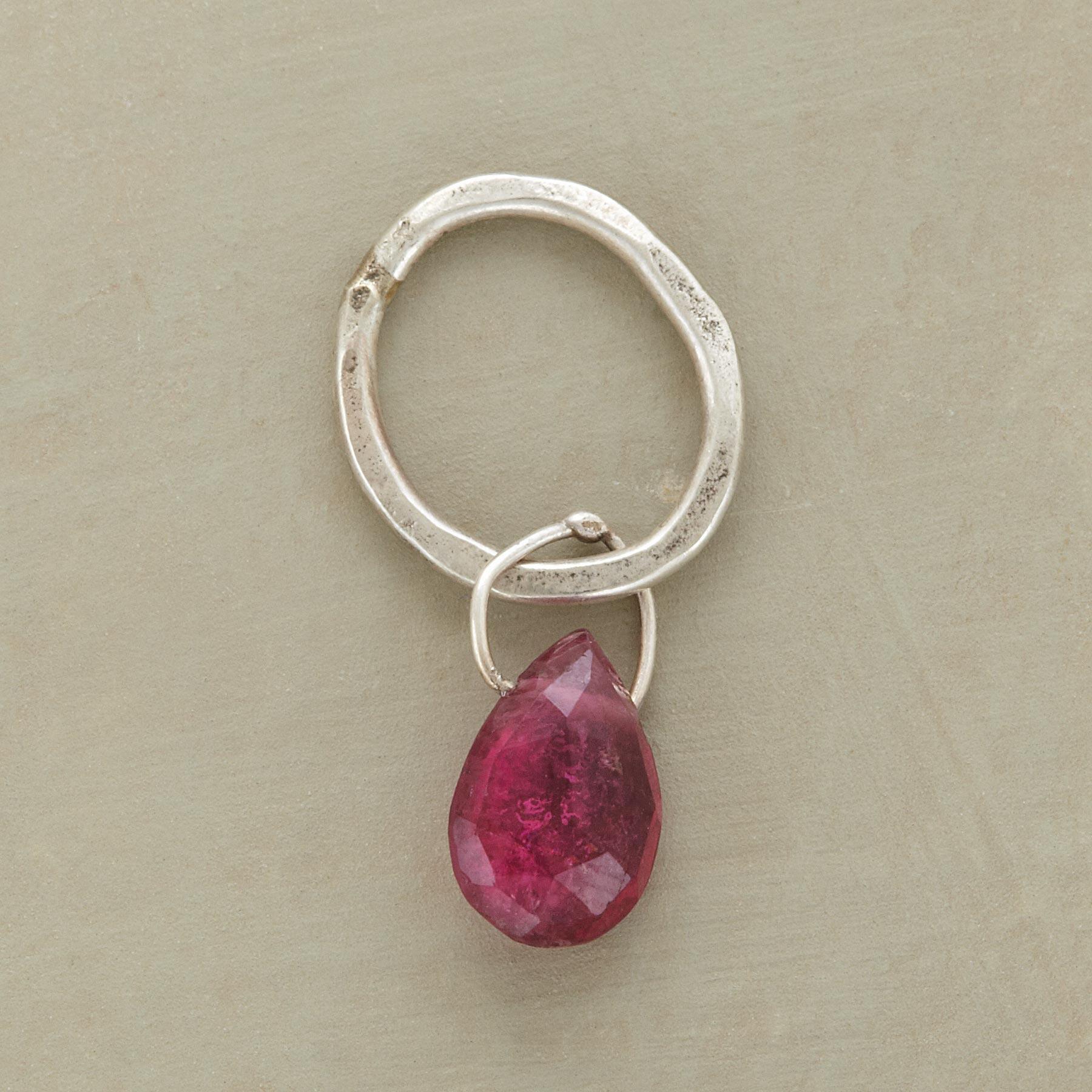 Faceted Birthstone Charms, Sterling Silver