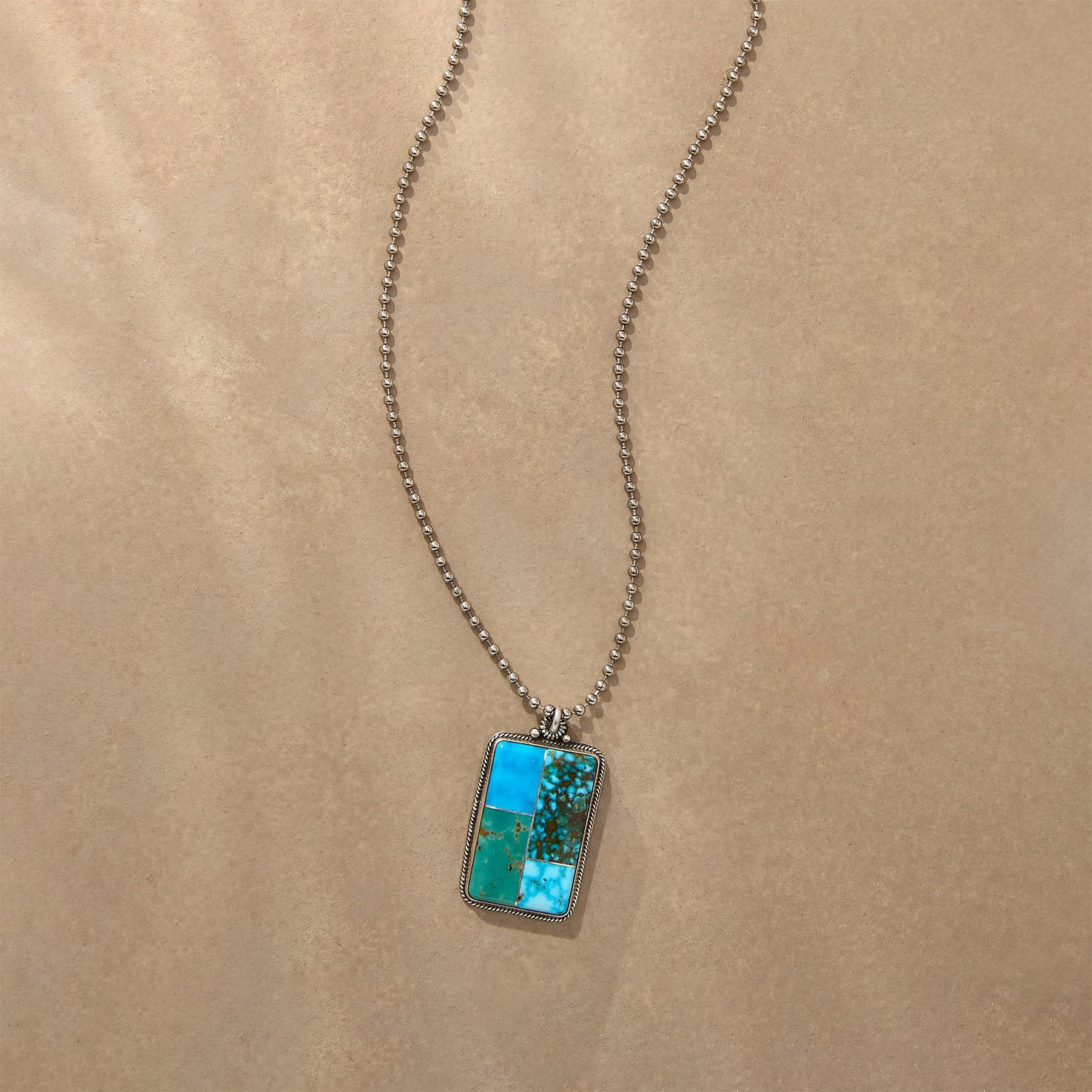 Turquoise Collage Necklace - Sundance Catalog