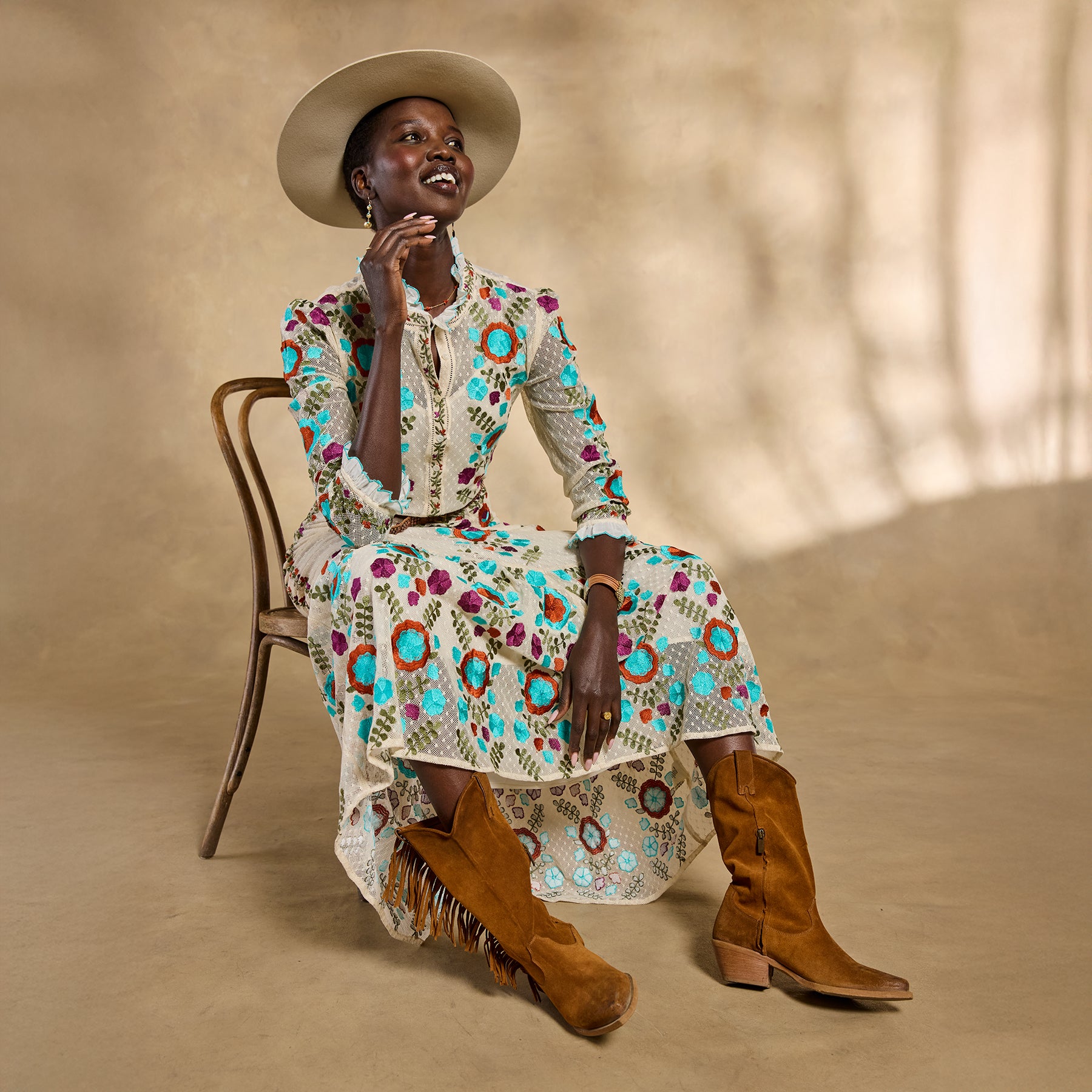 Ary Embroidered Maxi Dress