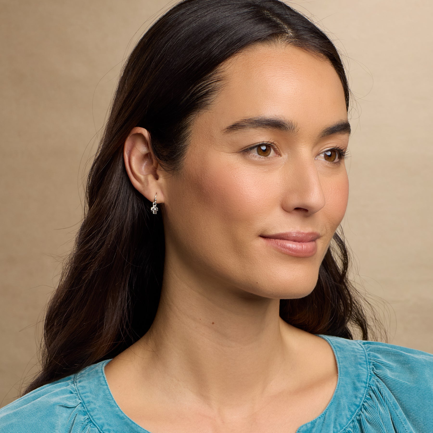 Silver Bright Faith Earrings | Sundance Outlet