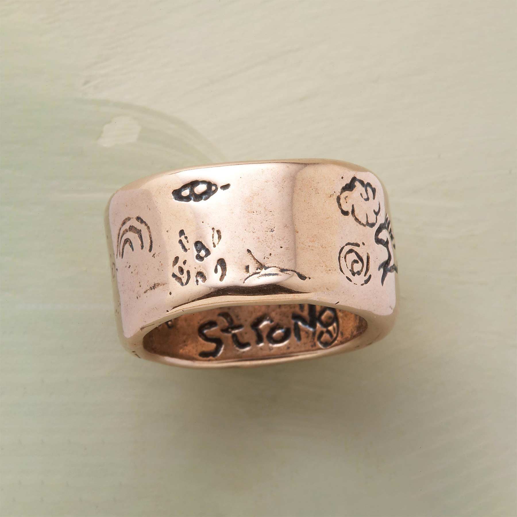Rose Gold Strength Ring - Sundance Catalog