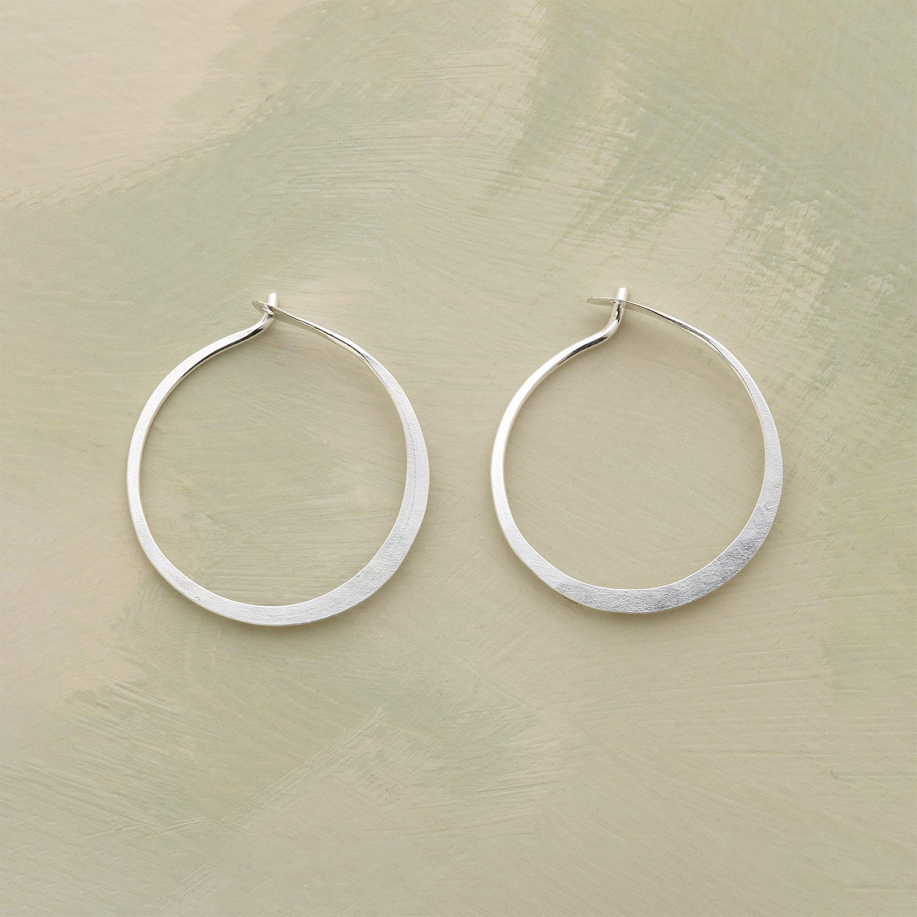Small Hand-Forged Sterling Hoops | Sundance Outlet