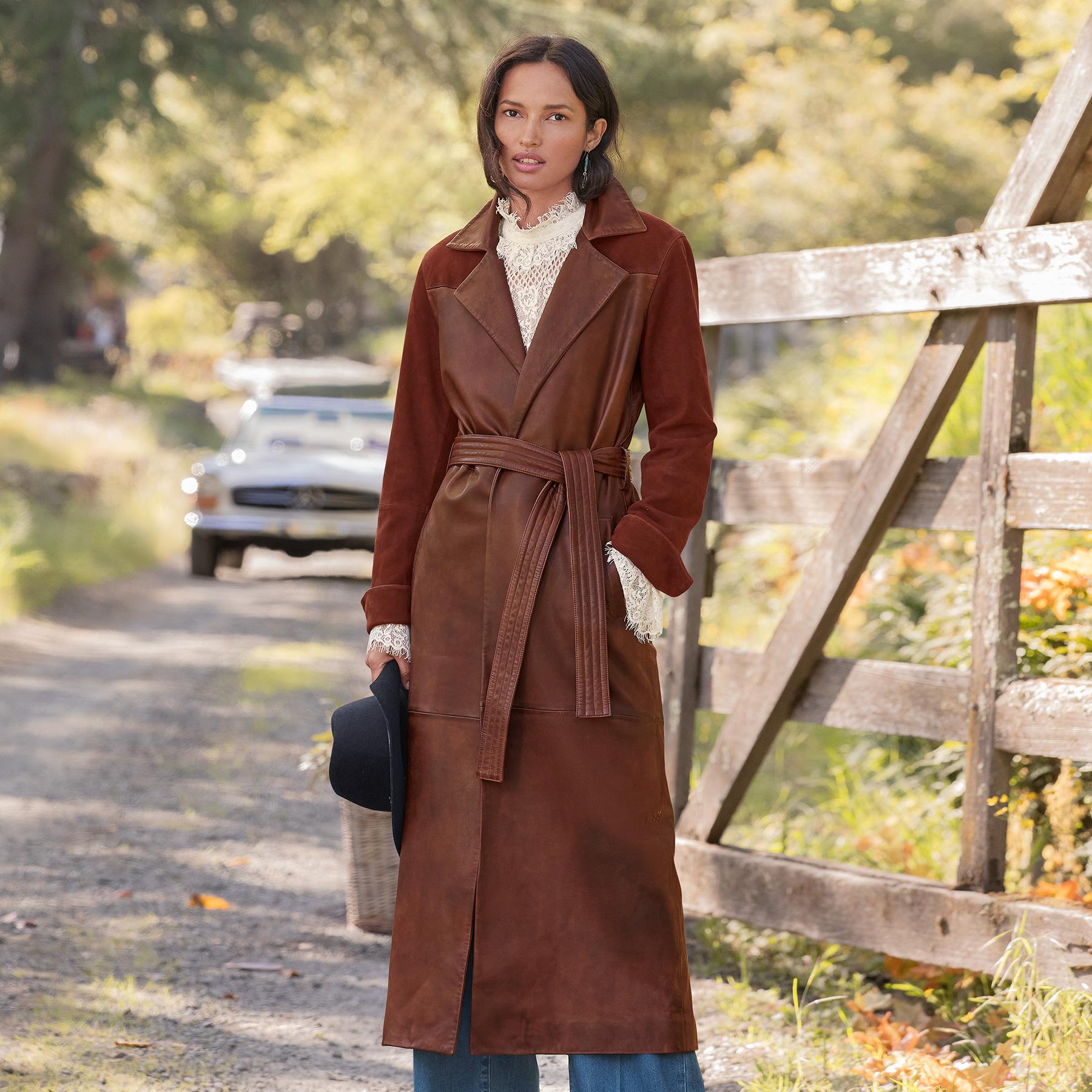 Starla Leather Trenchcoat | Sundance Outlet