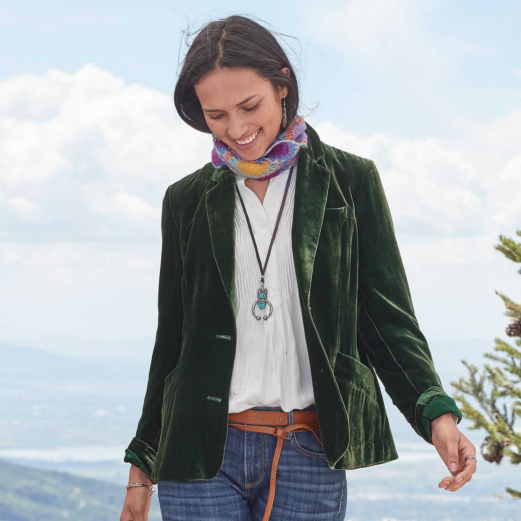 Sofia Velvet Blazer Petite | Sundance Outlet