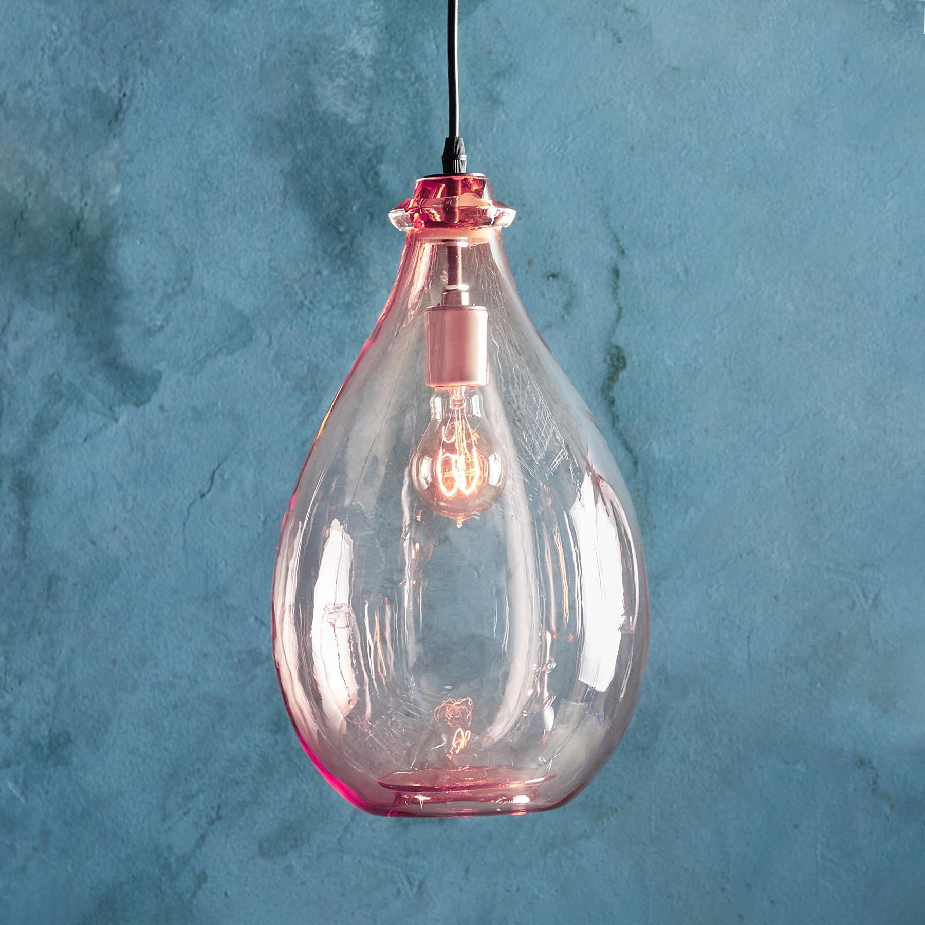 Salon Glass Oval Pendant Light