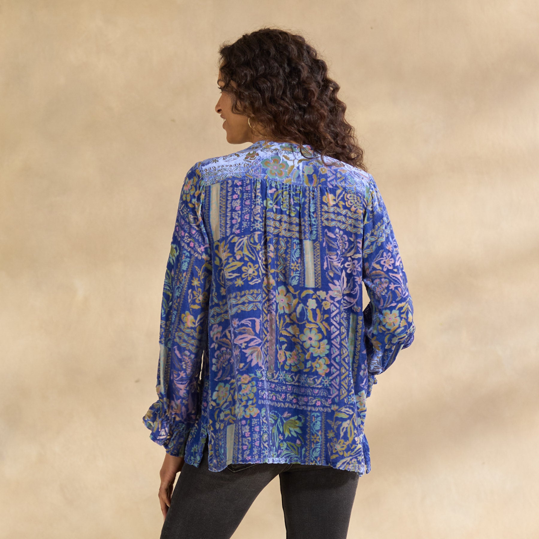 Joasie Burnout Velvet Top, Petite