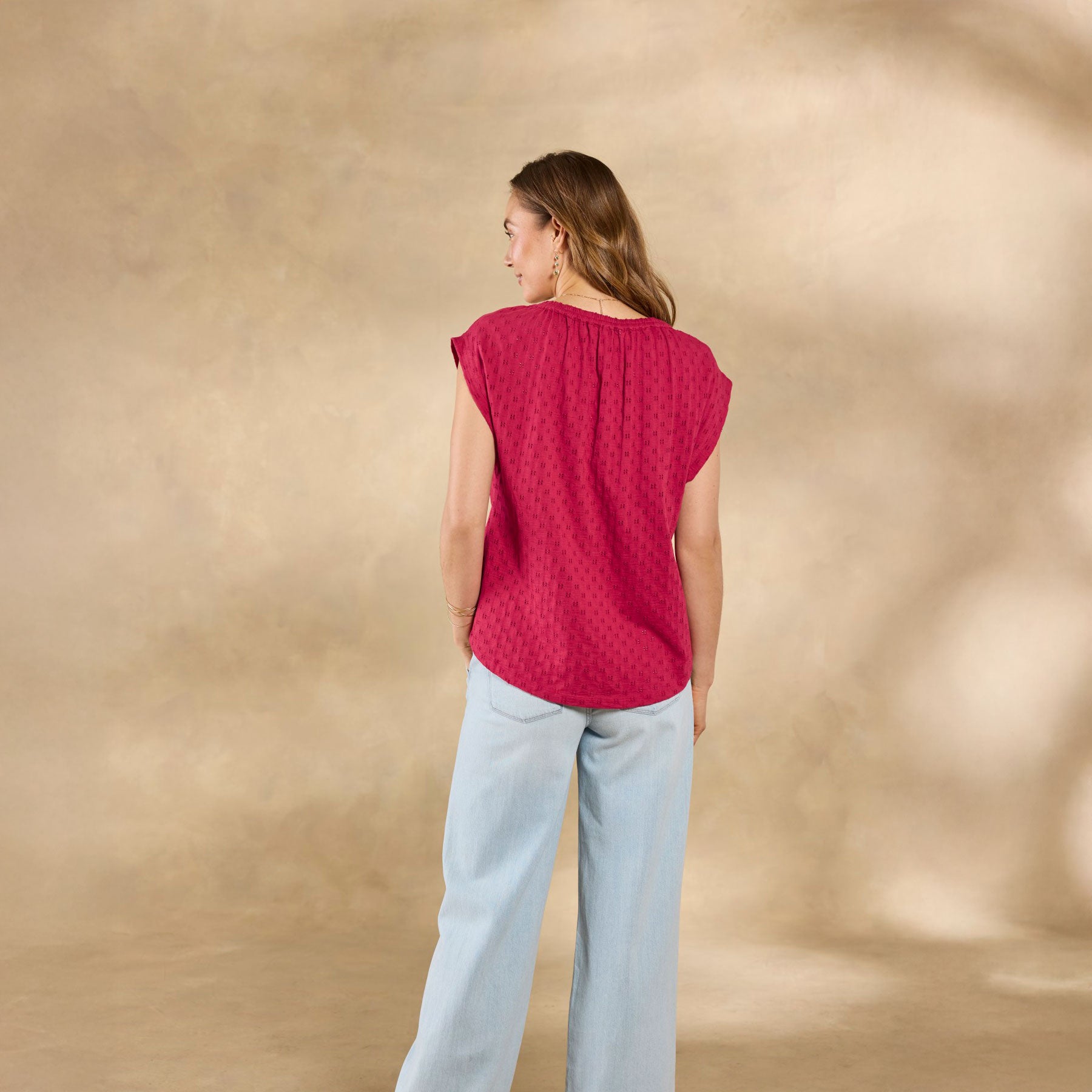 Gia Eyelet Tee