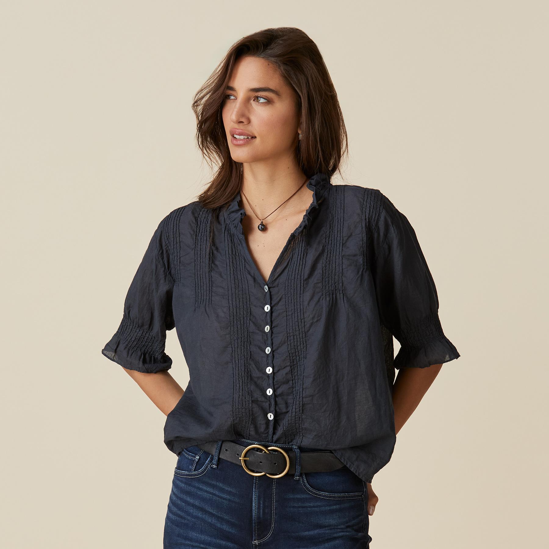 Sofia Pintuck Shirt | Sundance Outlet