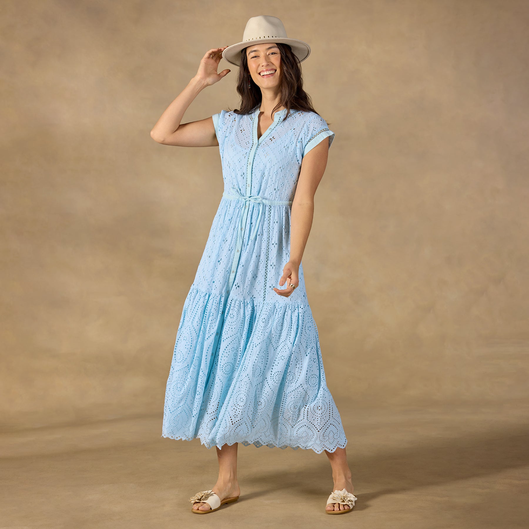 Astoria Eyelet Dress, Petite