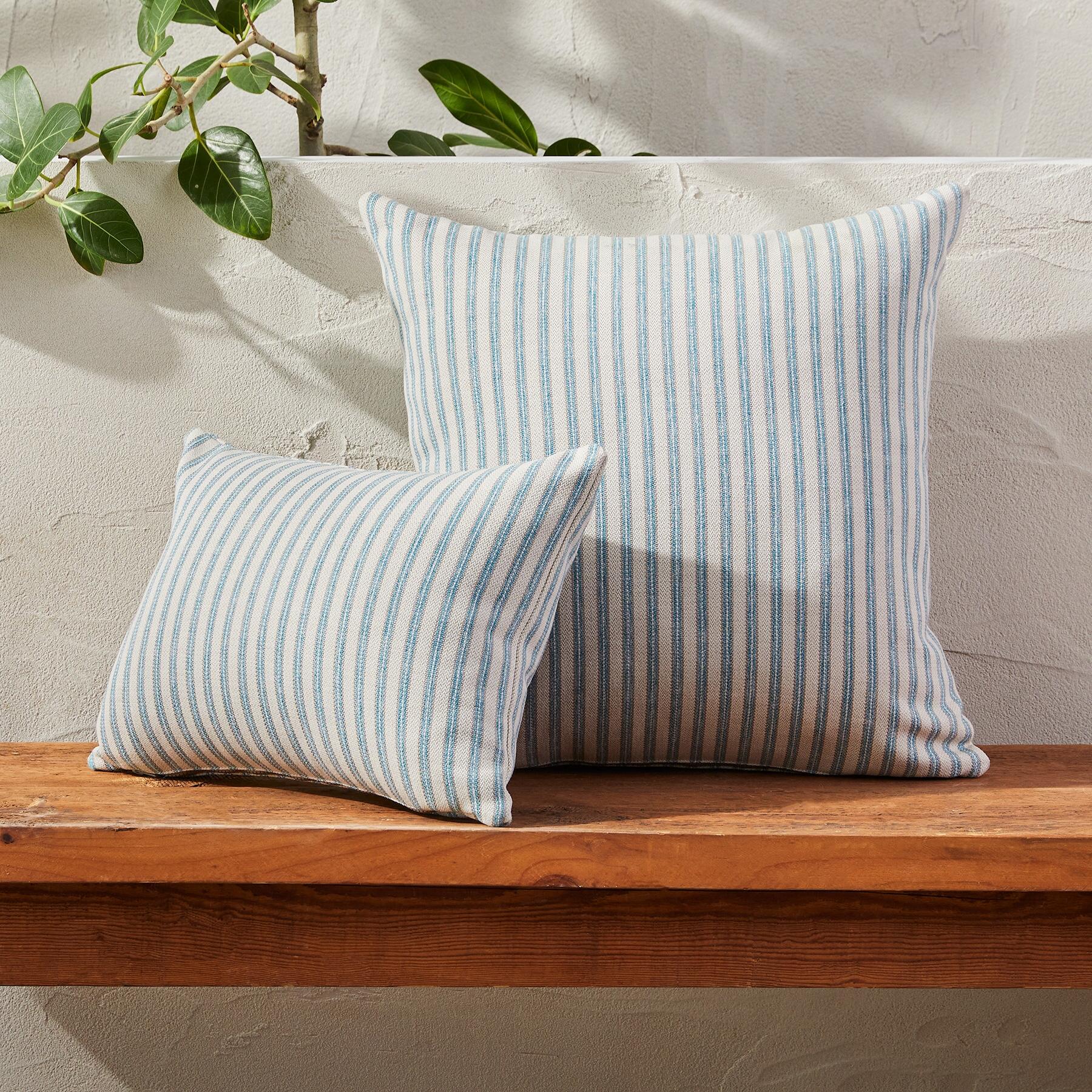 Outdoor Retreat Striped Pillow
