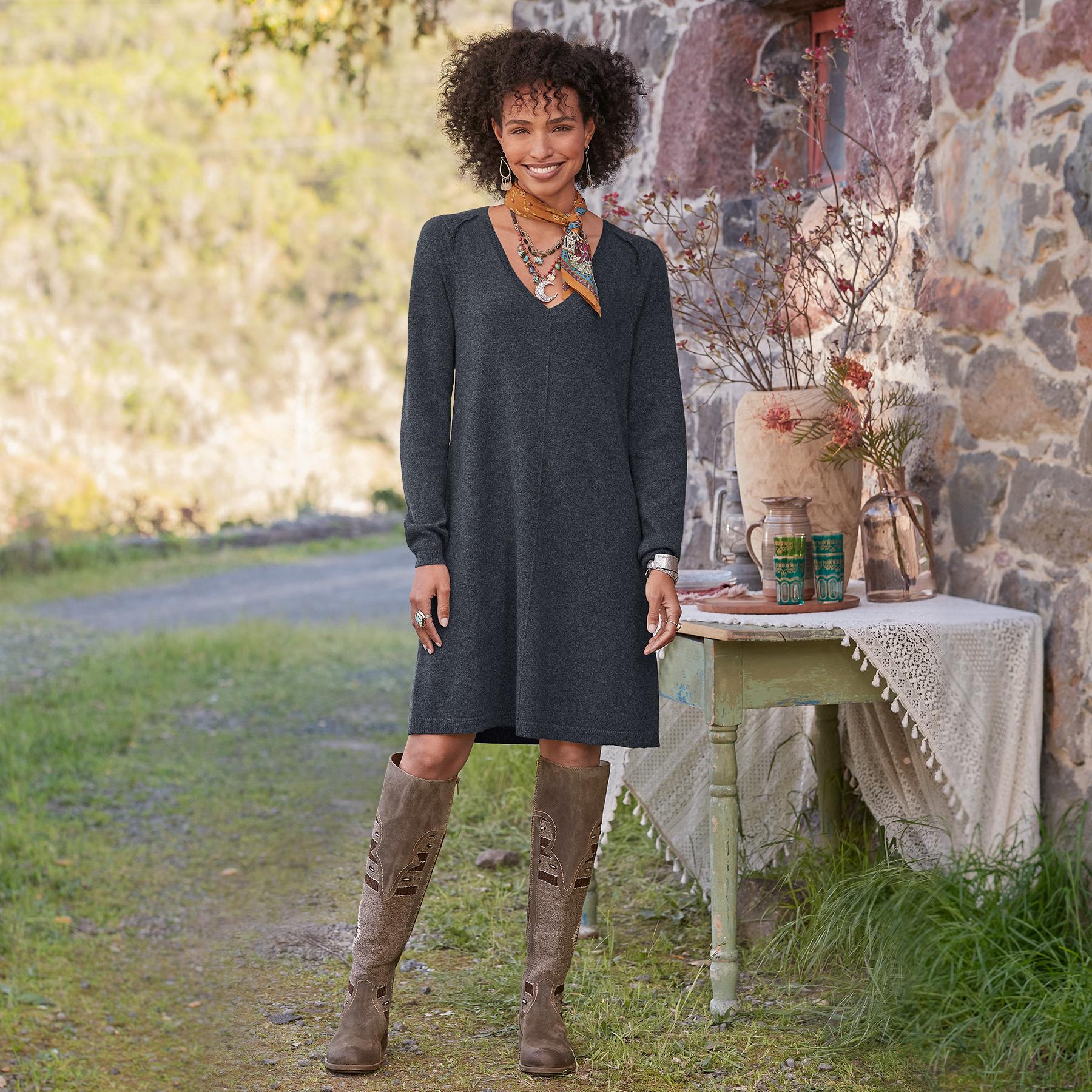 Margaux Cashmere Dress, Petite