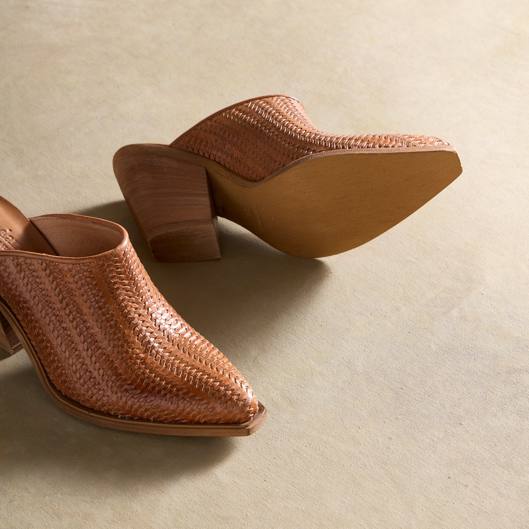 Woven Furrows Mules | Sundance Catalog Outlet