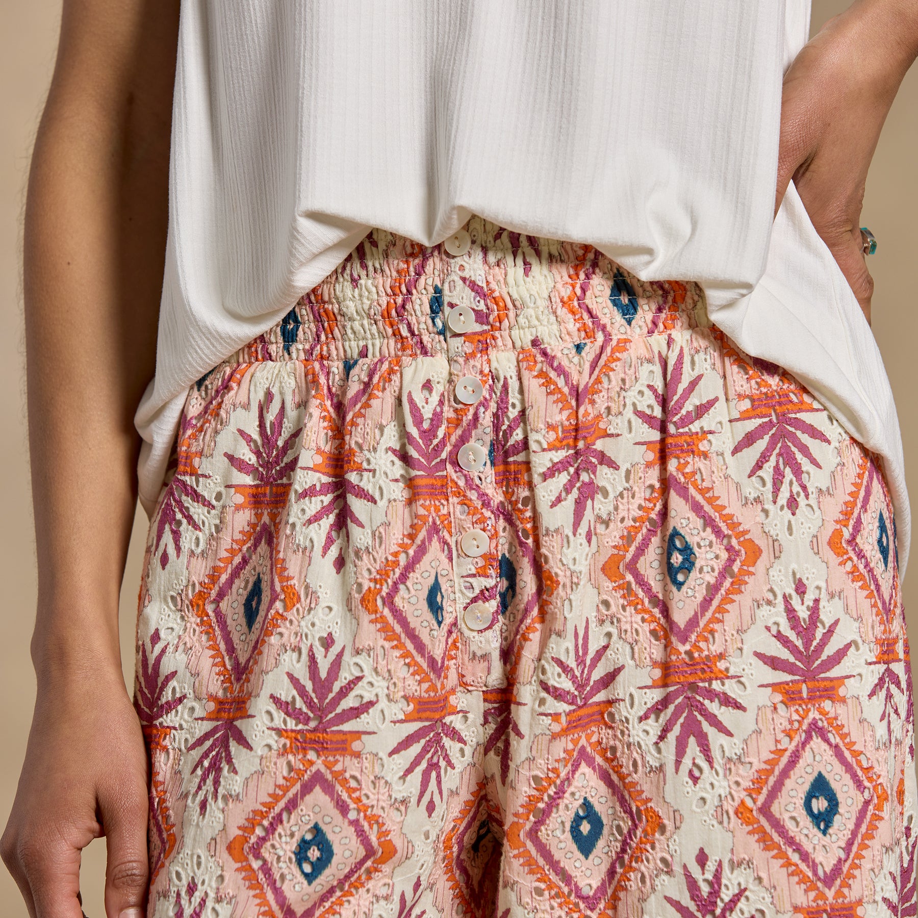 Zola Eyelet Pants | Sundance Outlet