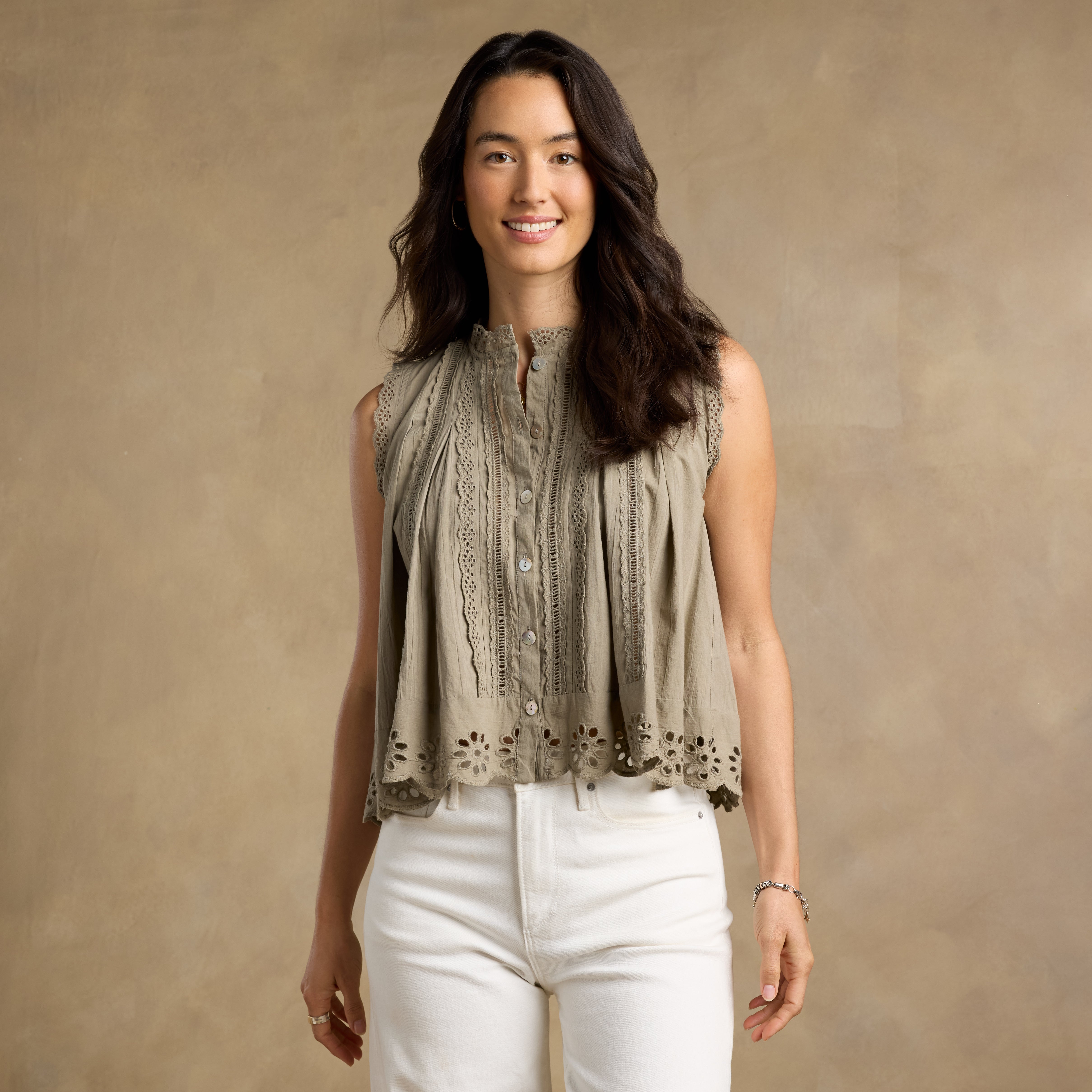 Malia Eyelet Top