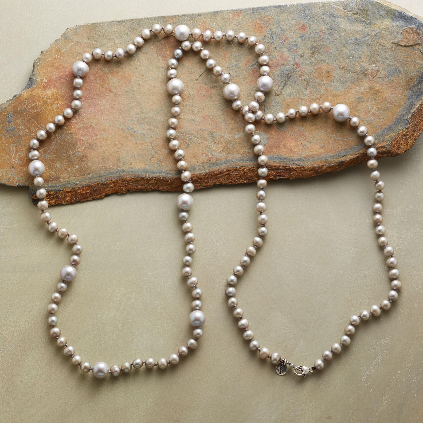 Silvery Satellite Pearl Necklace | Sundance Outlet
