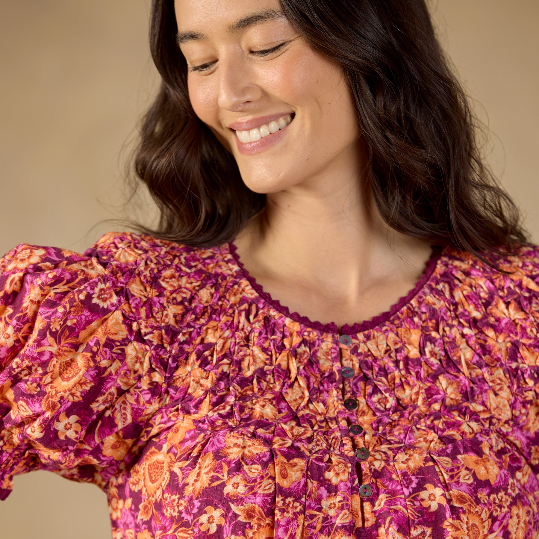 Lodi Printed Top, Petite