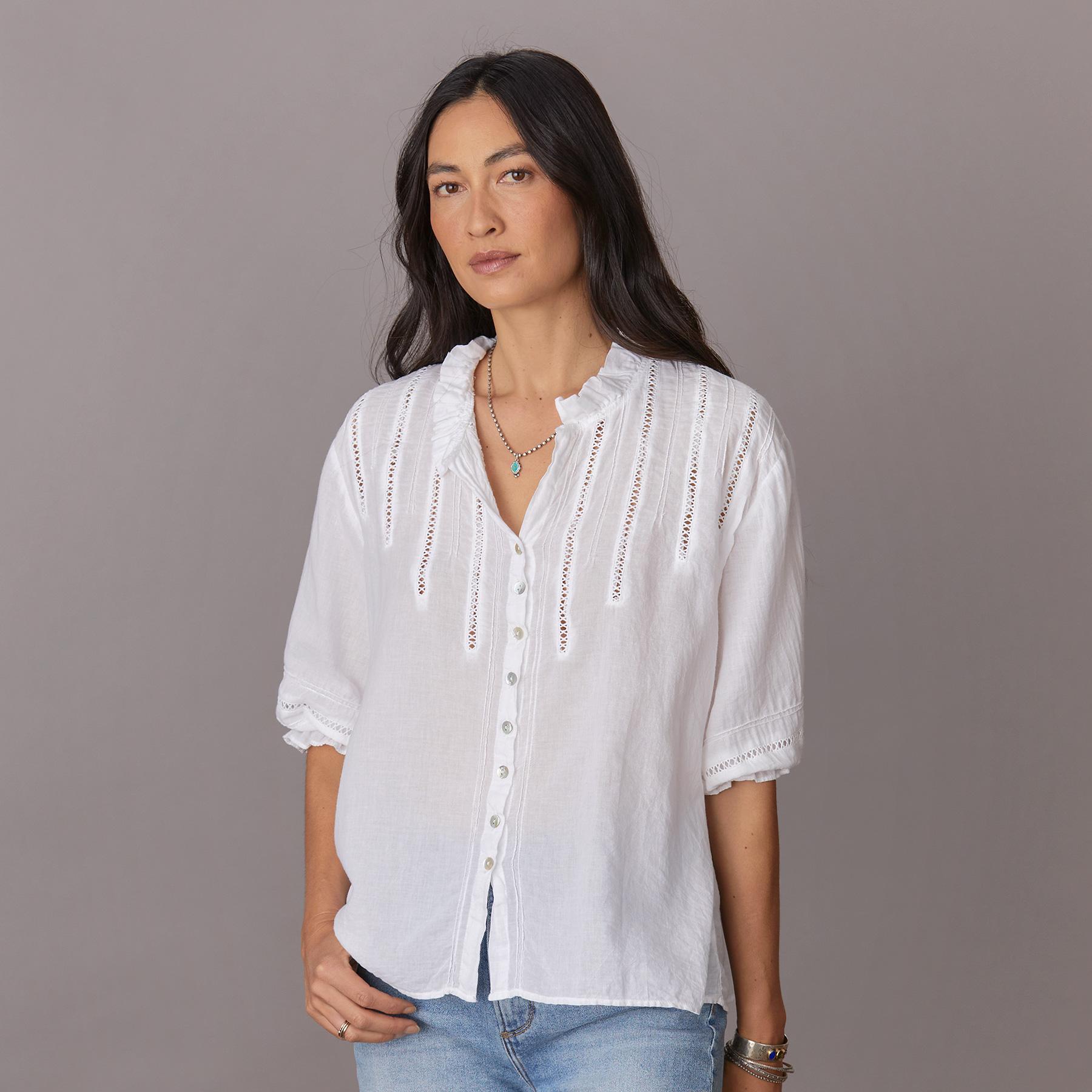 Melinda Cross Lace Shirt