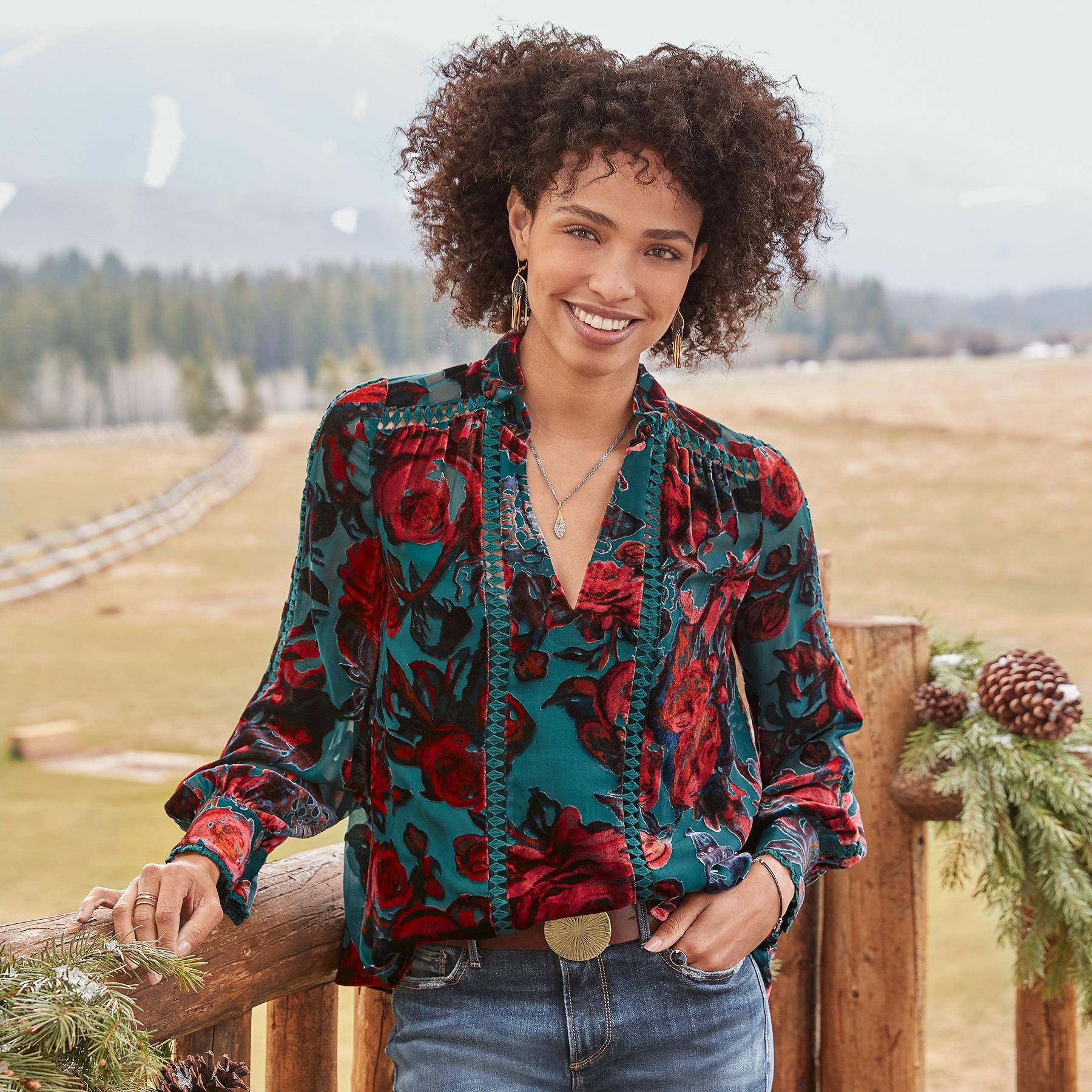 Selene Velvet Top | Sundance Outlet