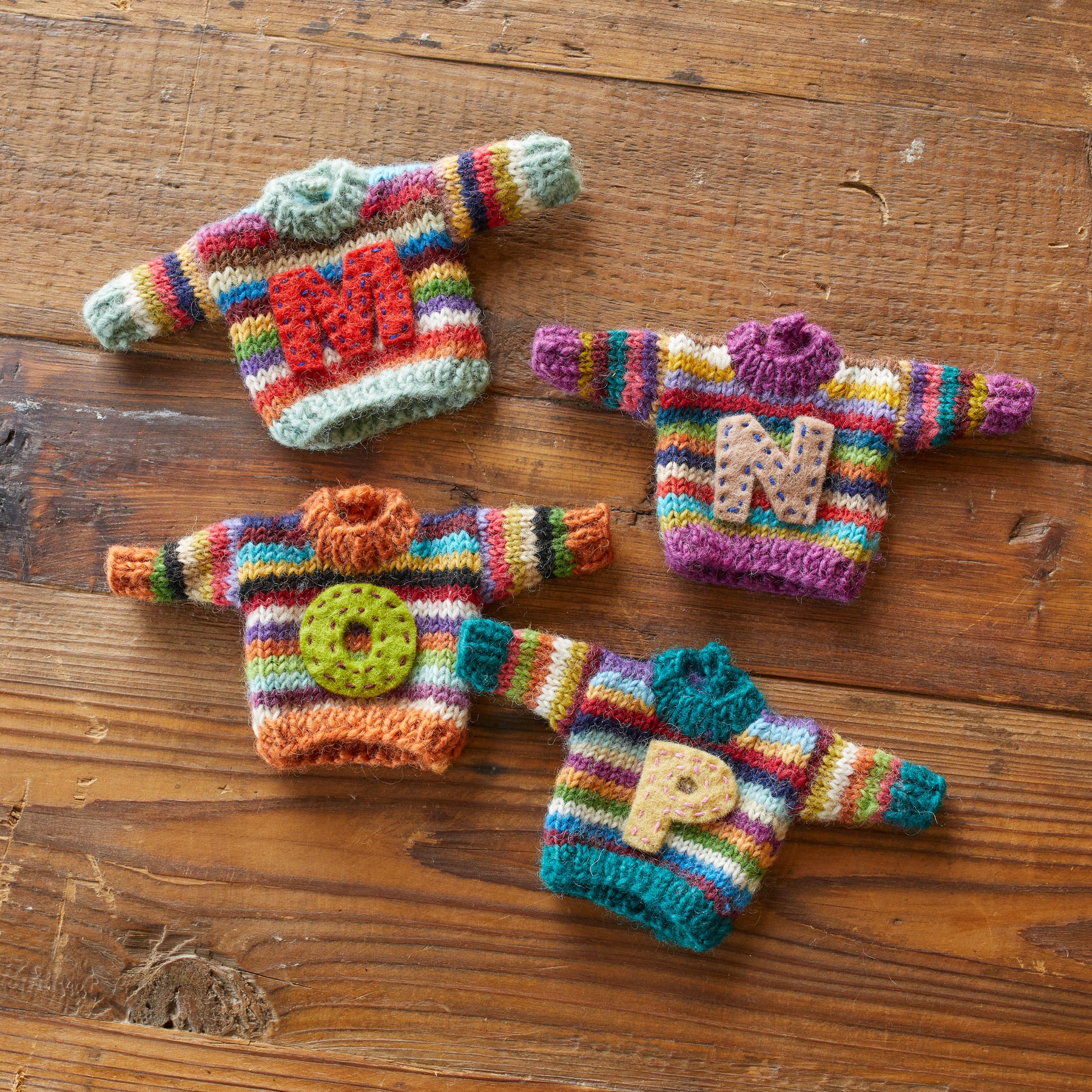 Striped Initial Sweater Ornament | Sundance Outlet