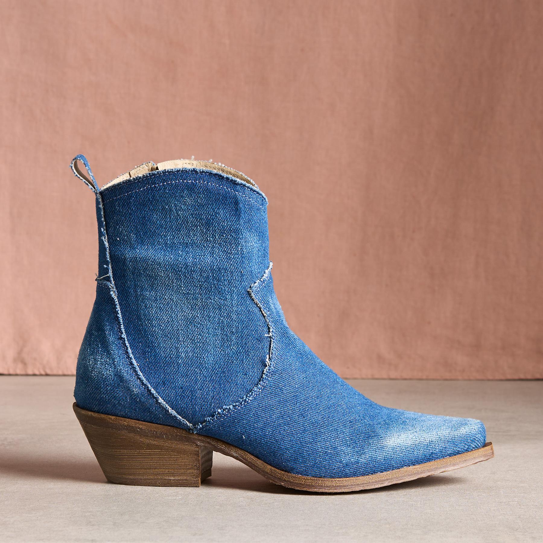 Denim Sojourner Boots - Sundance Catalog