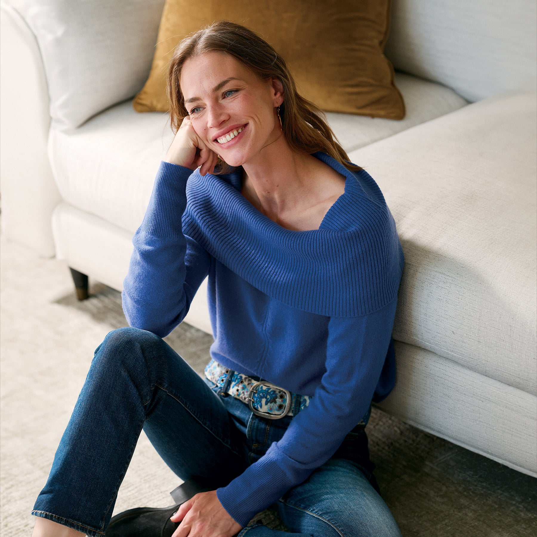 Giovanna Cashmere Cowlneck, Petite