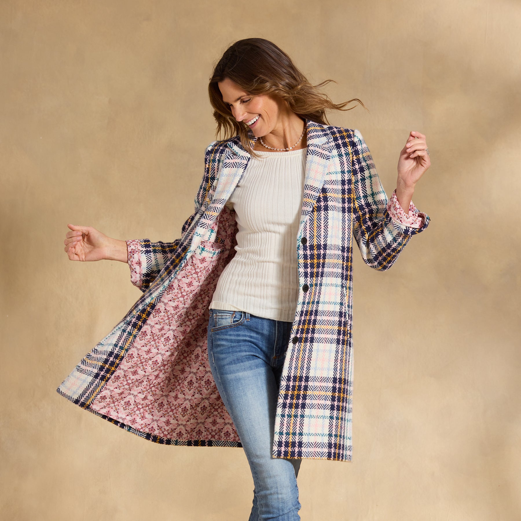 Delilah Plaid Coat, Petite - Sundance Catalog