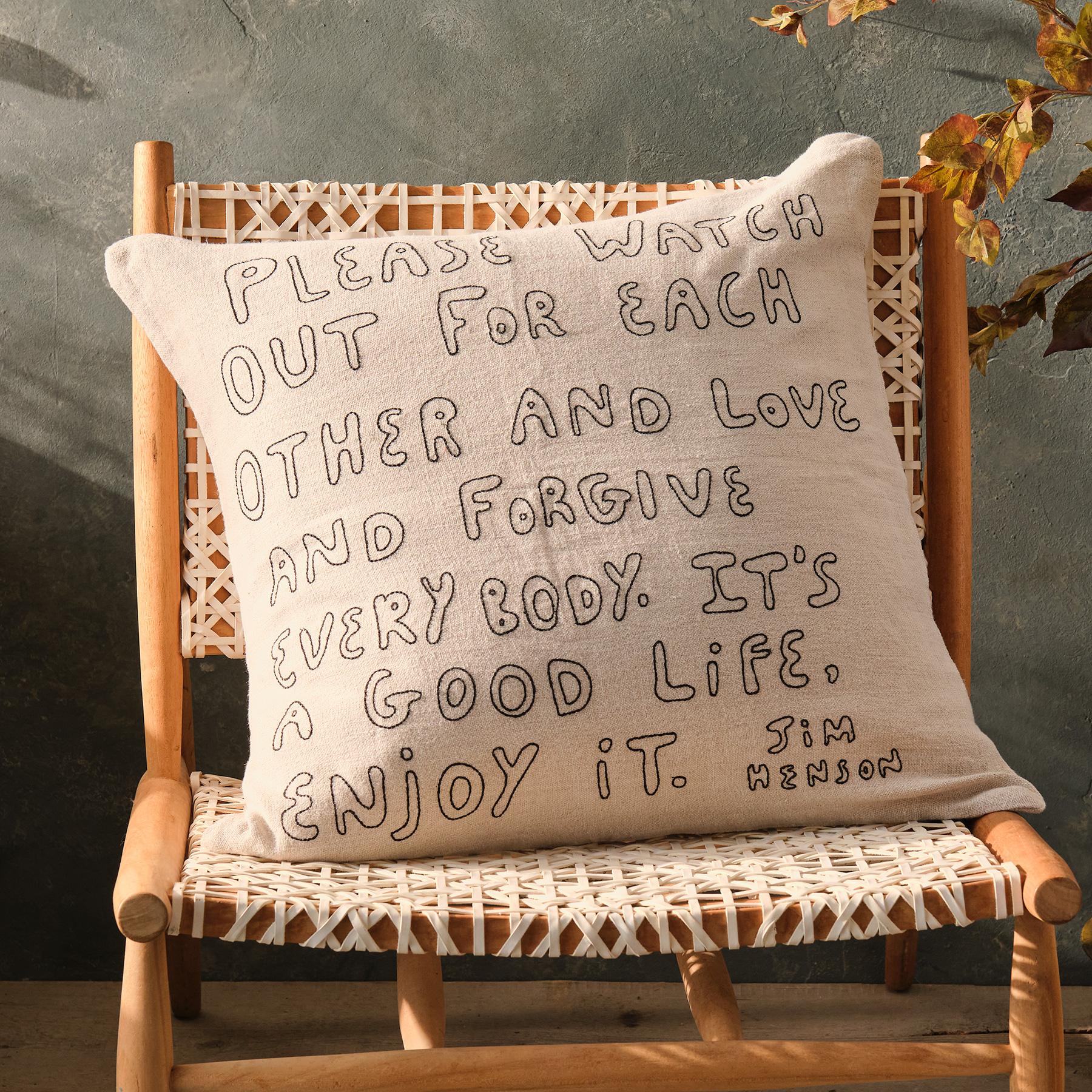 It's A Good Life Pillow - Sundance Catalog