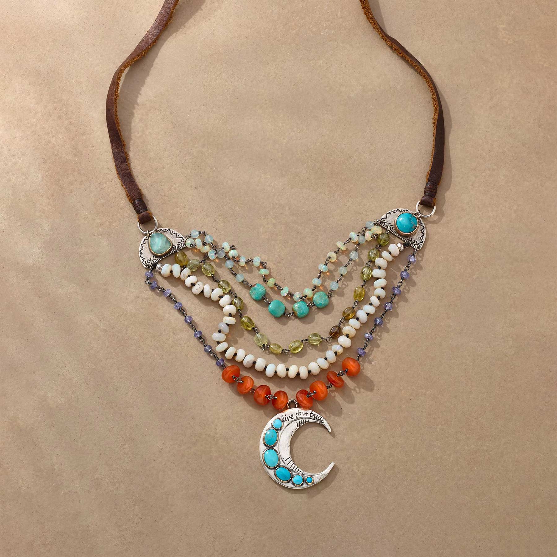 Fly Me To The Moon Necklace - Sundance Catalog